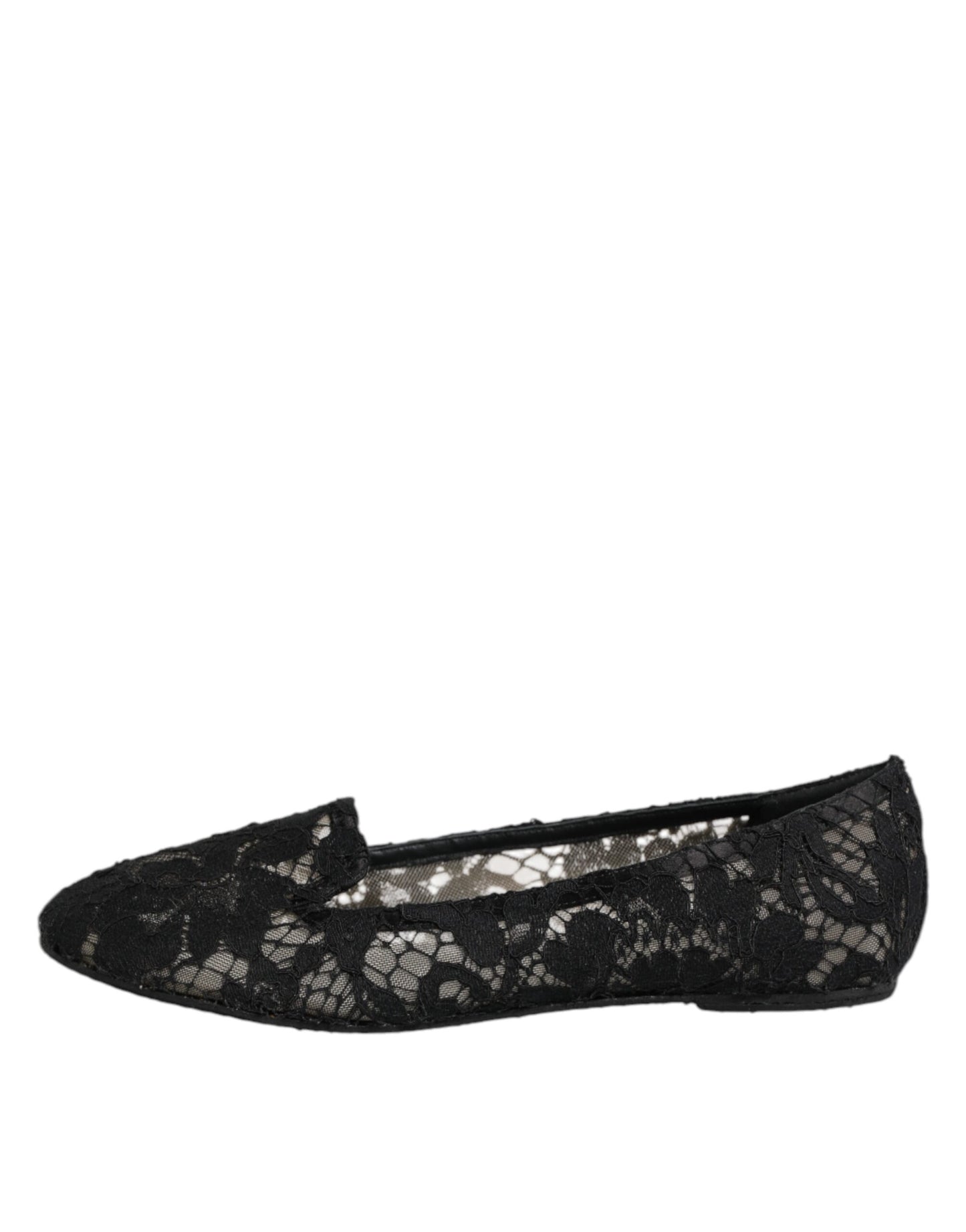 Chaussures plates à lacets noires Dolce & Gabbana Taormina