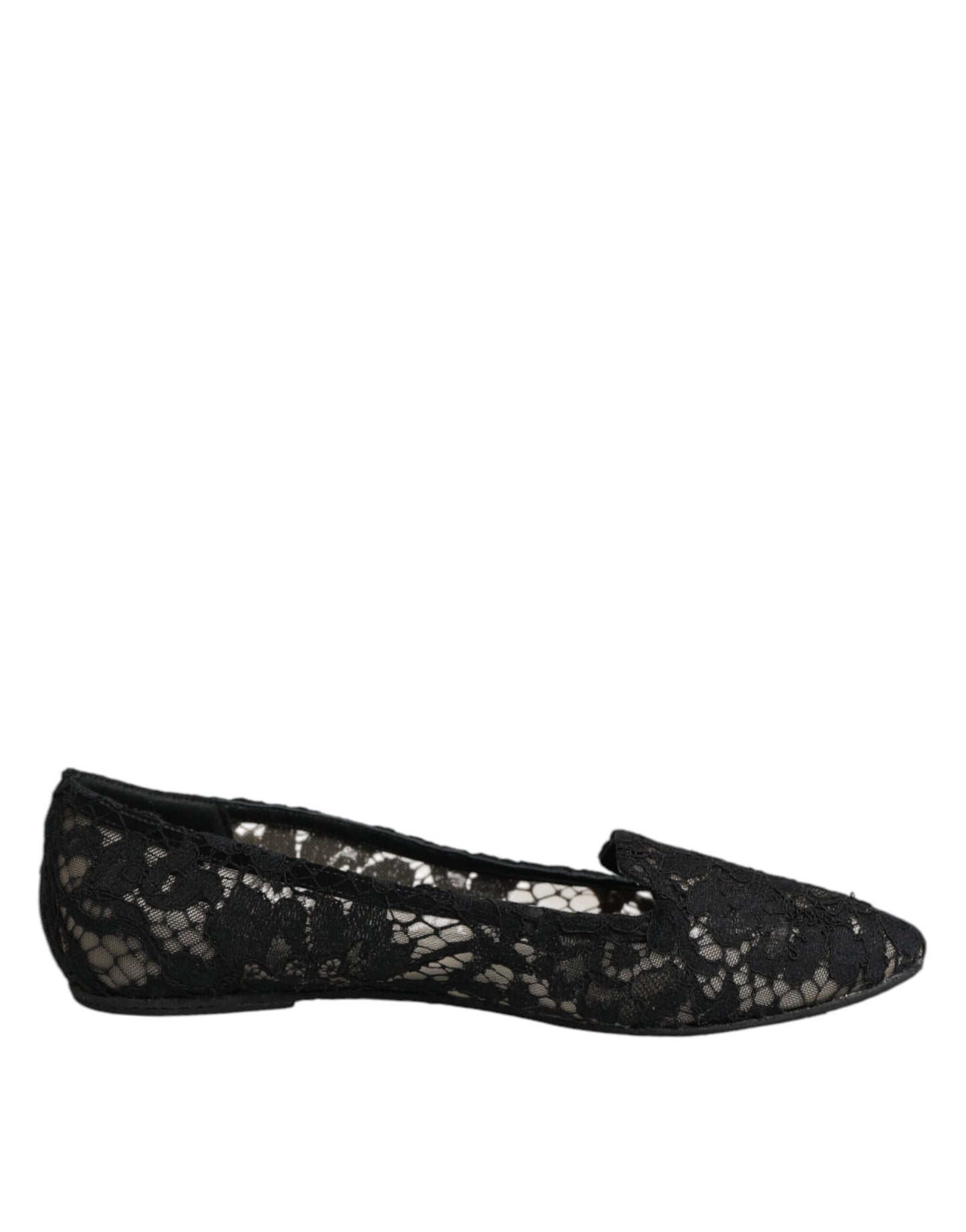 Chaussures plates à lacets noires Dolce & Gabbana Taormina