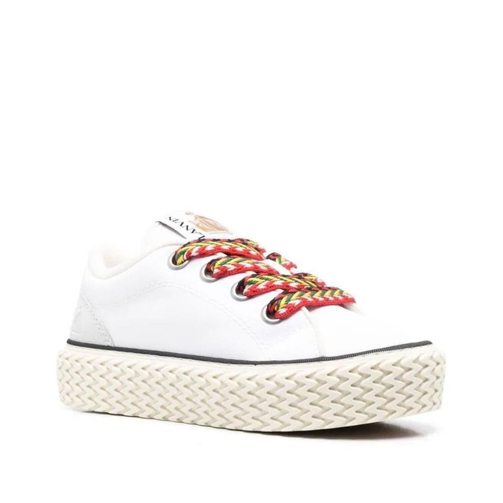 Baskets à lacets en coton Lanvin