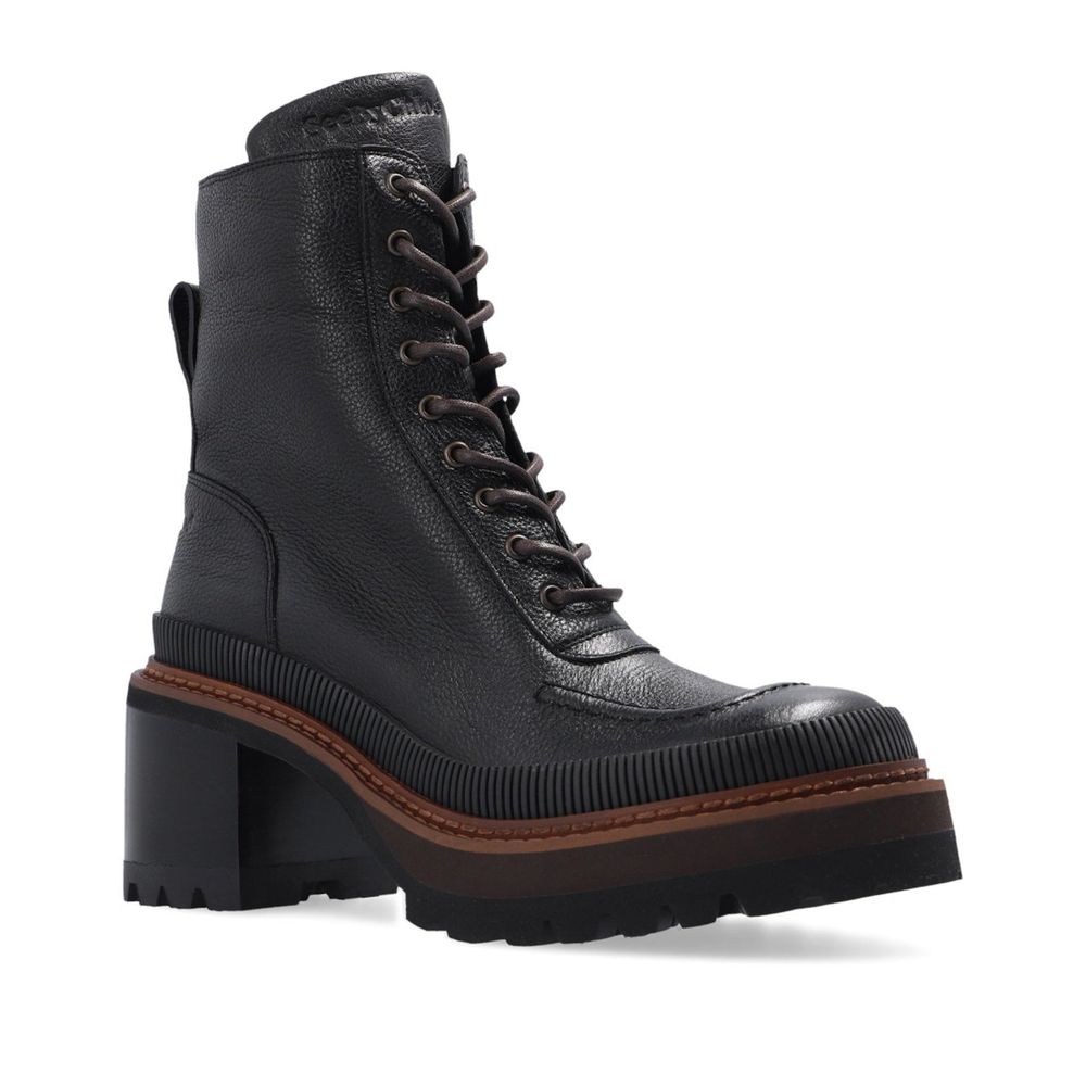 Bottines à lacets en cuir Mahalia de See By Chloé