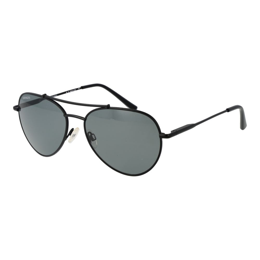 Lunettes de soleil unisexes noires Serengeti