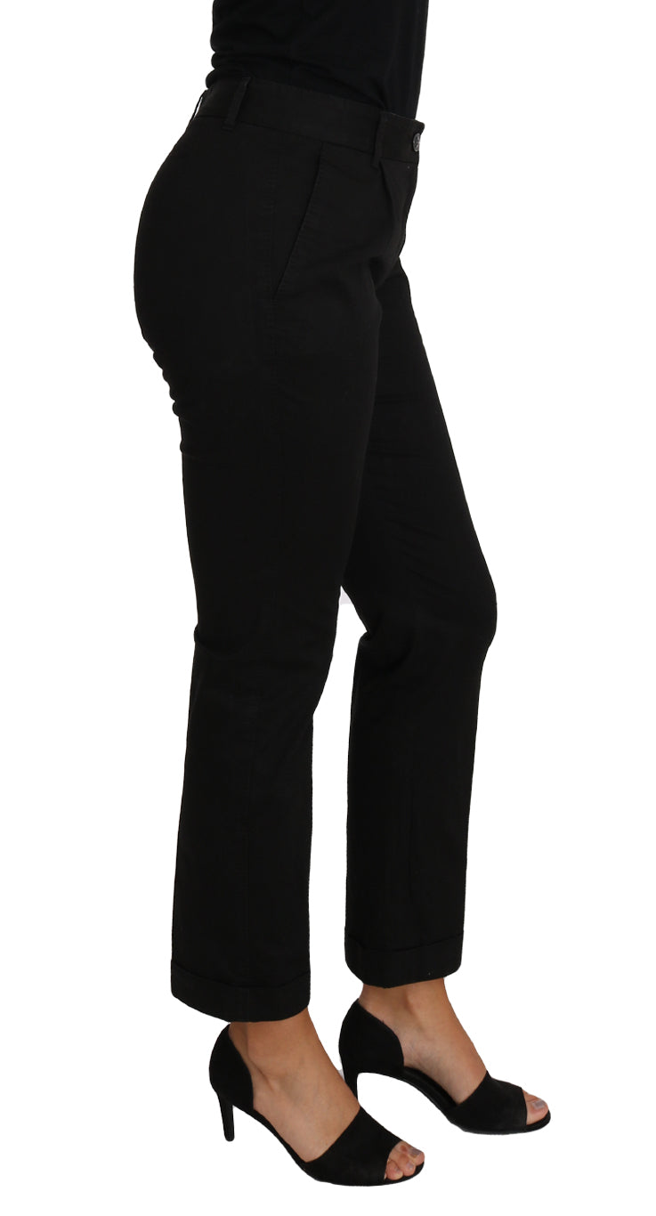 Robe noire courte et pantalon droit Dolce & Gabbana