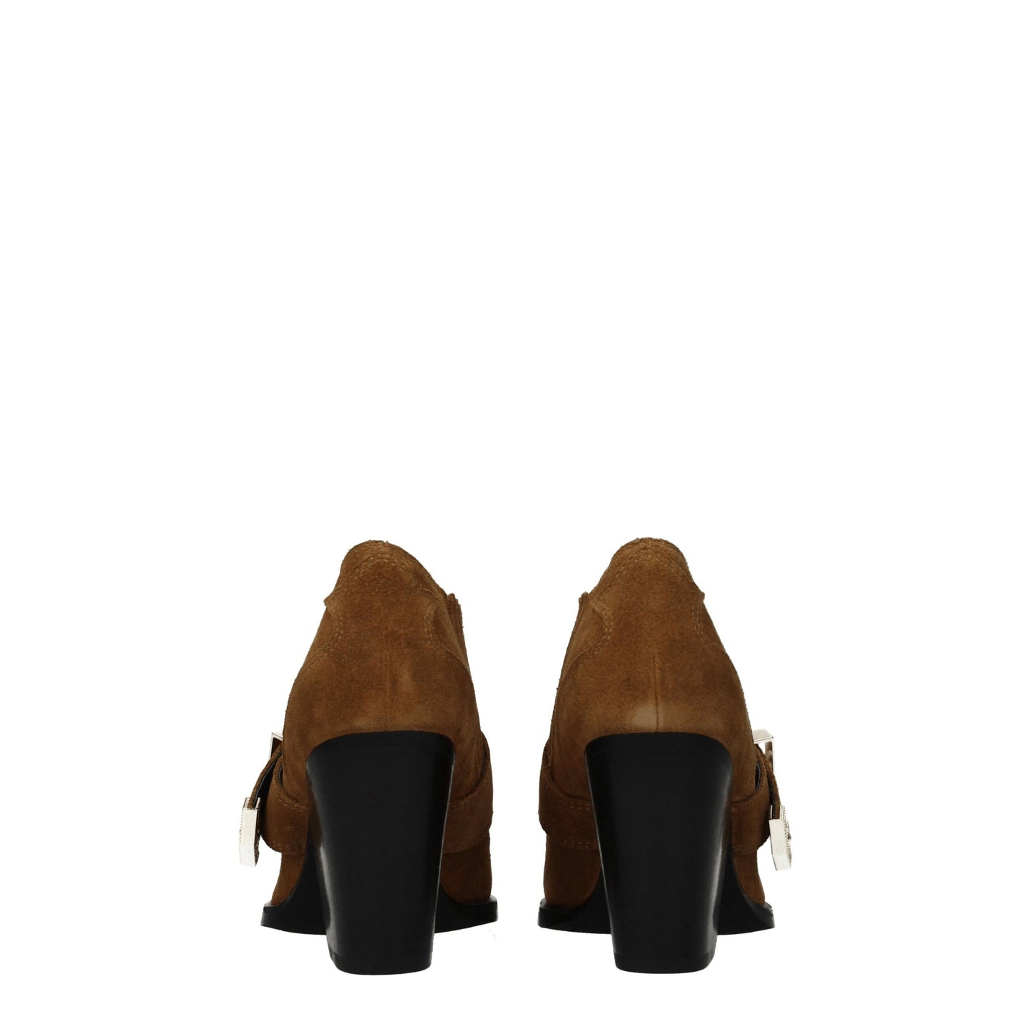 Bottines en cuir marron Versace Jeans