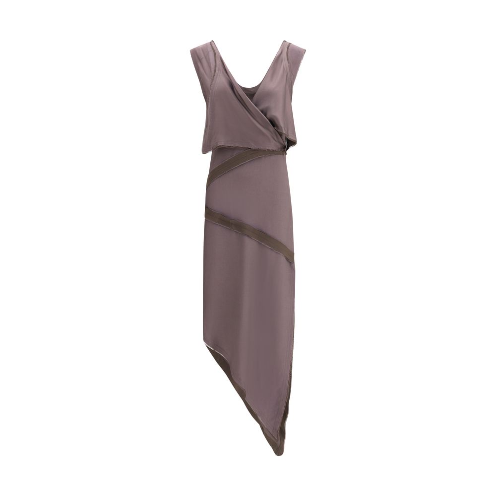 La robe midi asymétrique Attico