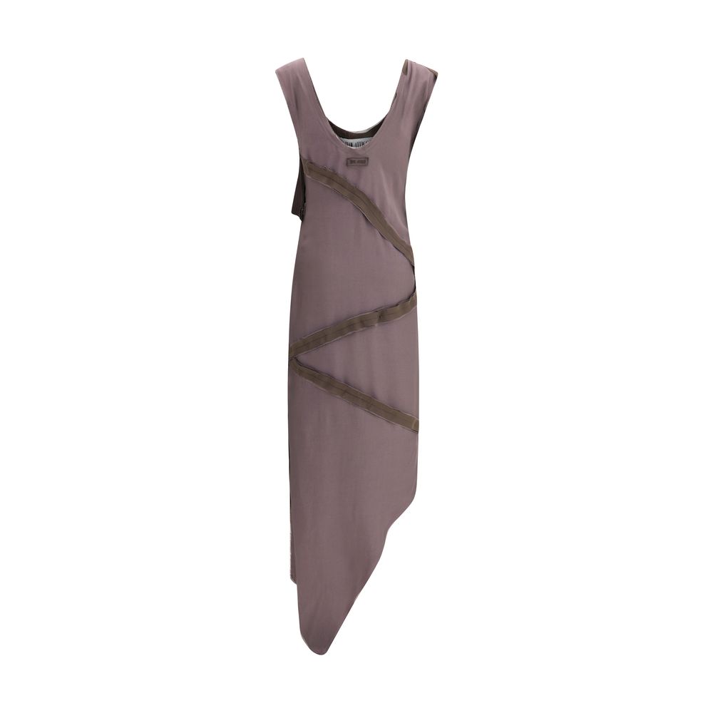 La robe midi asymétrique Attico