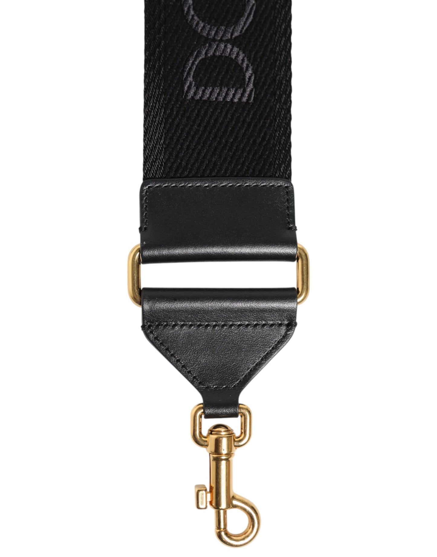 Sac bandoulière en viscose noire unie Dolce & Gabbana
