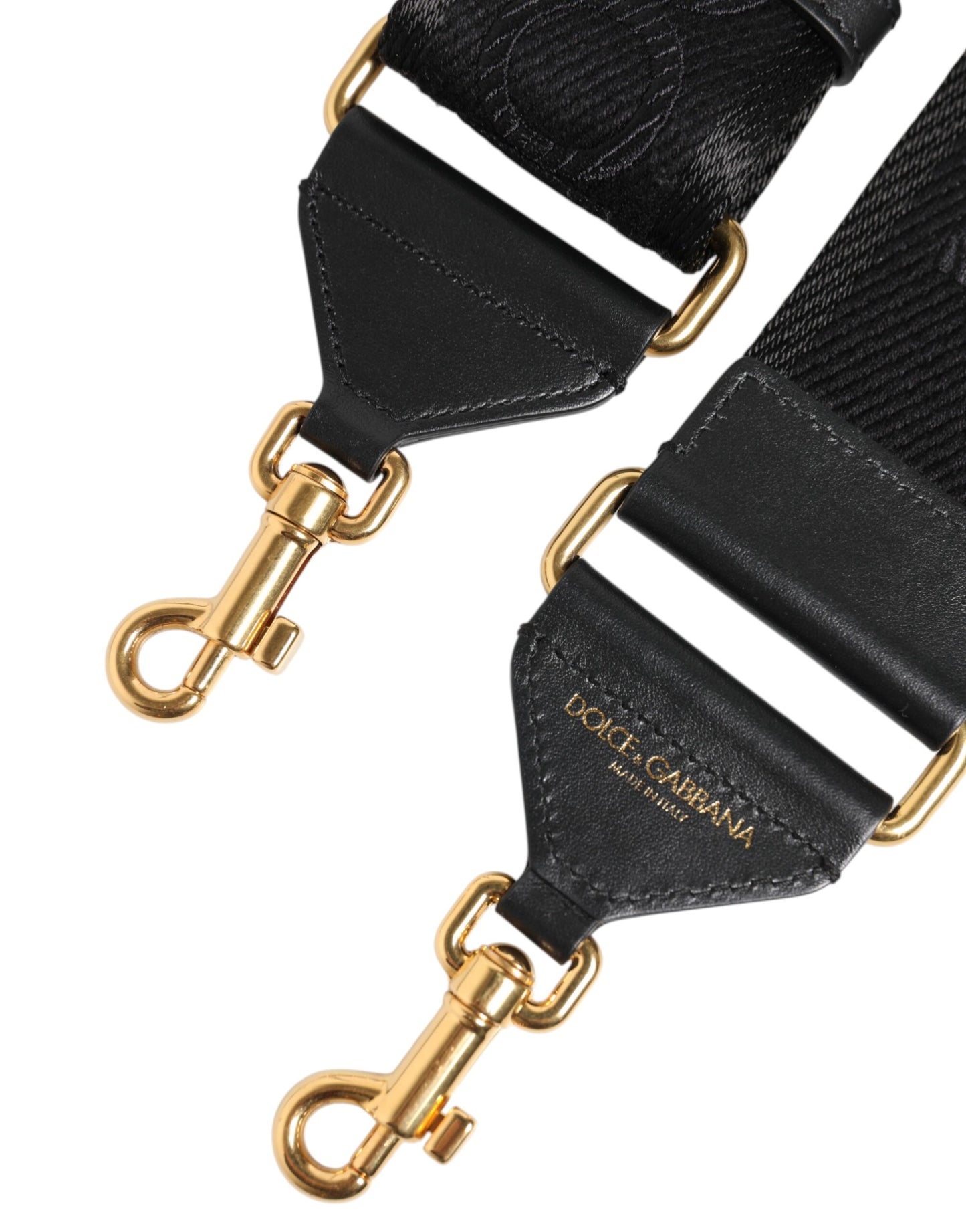 Sac bandoulière en viscose noire unie Dolce & Gabbana