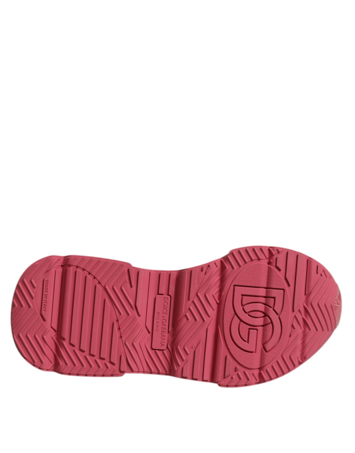 Dolce & Gabbana Weiß Rosa Daymaster Low Top Sneakers Schuhe