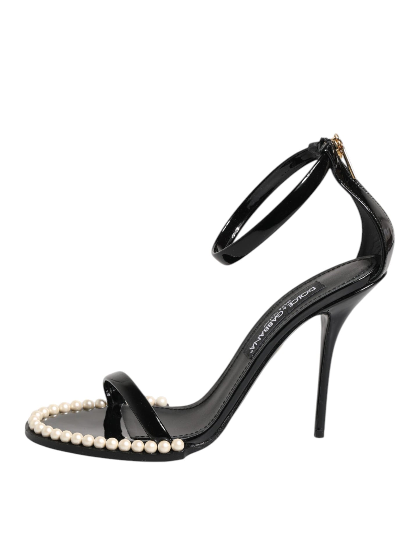 Sandales noires ornées de perles Dolce & Gabbana KEIRA