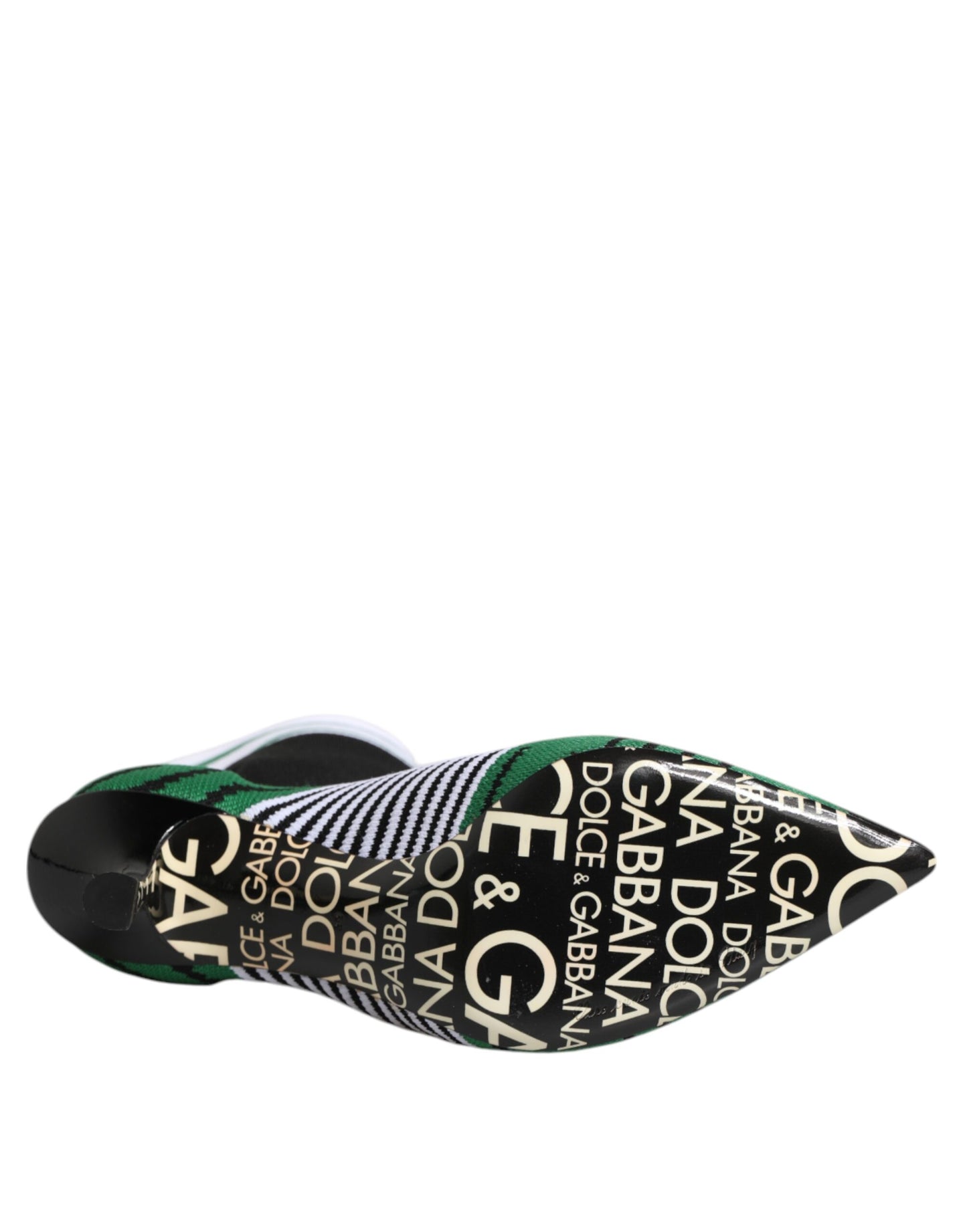 Bottines extensibles vertes style chaussettes Dolce & Gabbana