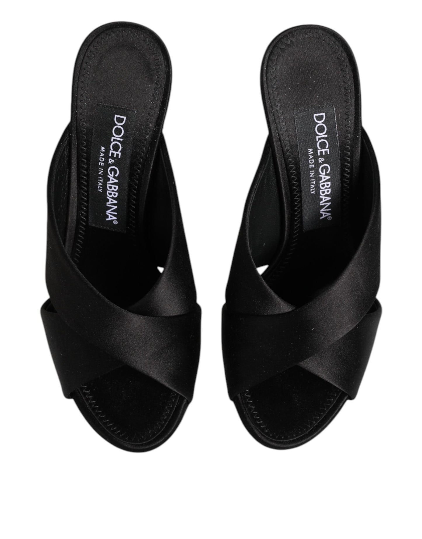 Sandales à talons hauts baroques noires Dolce & Gabbana Keira