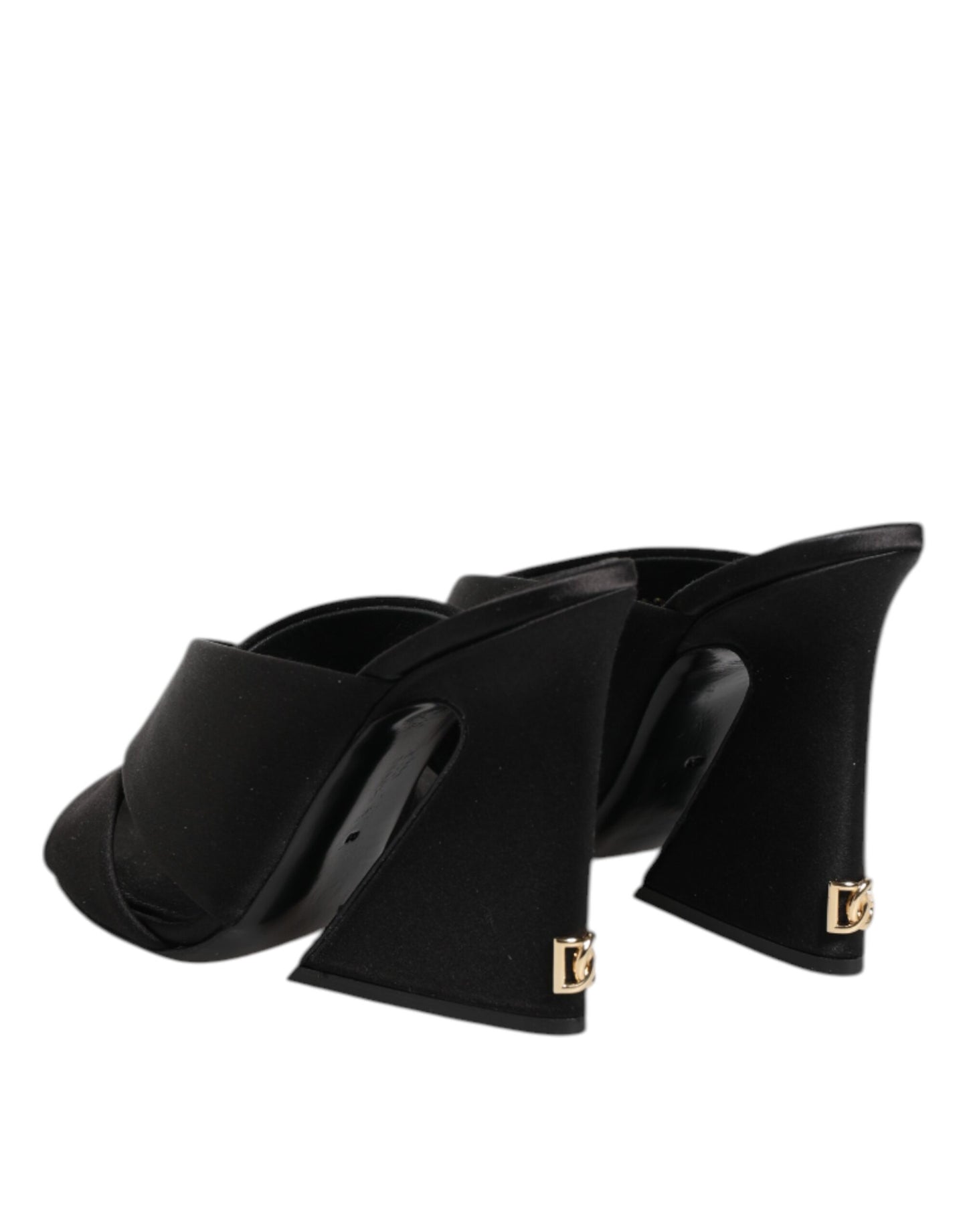 Sandales à talons hauts baroques noires Dolce & Gabbana Keira