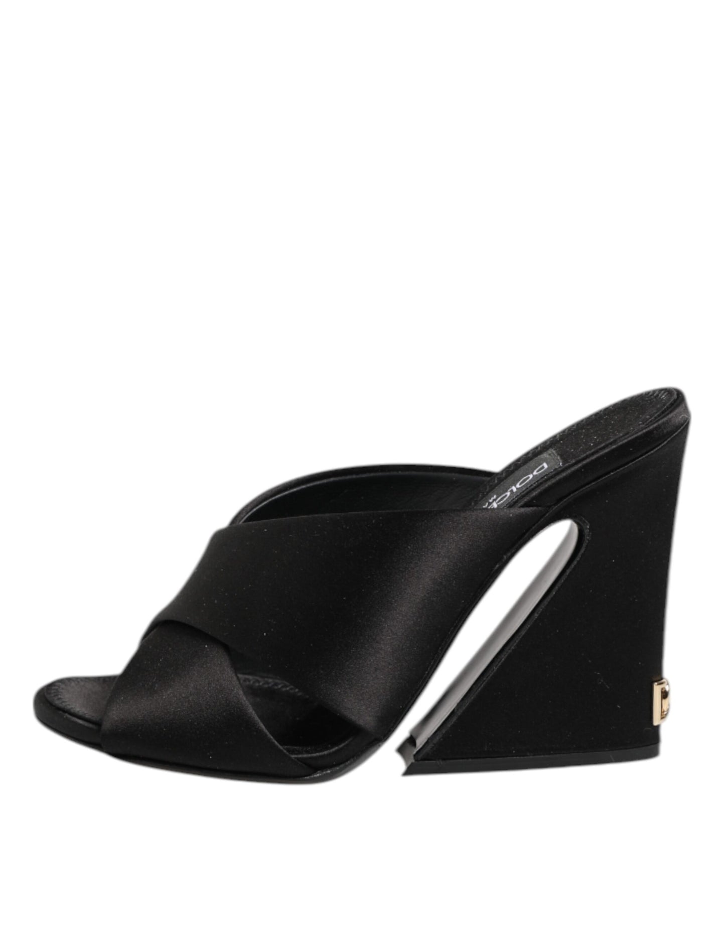 Sandales à talons hauts baroques noires Dolce & Gabbana Keira