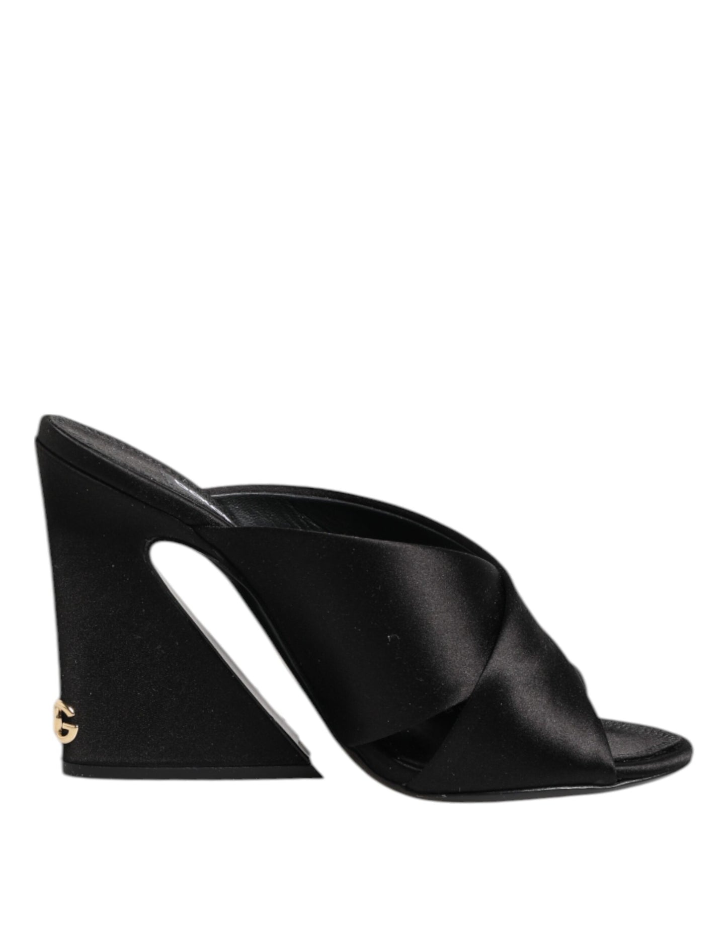 Sandales à talons hauts baroques noires Dolce & Gabbana Keira
