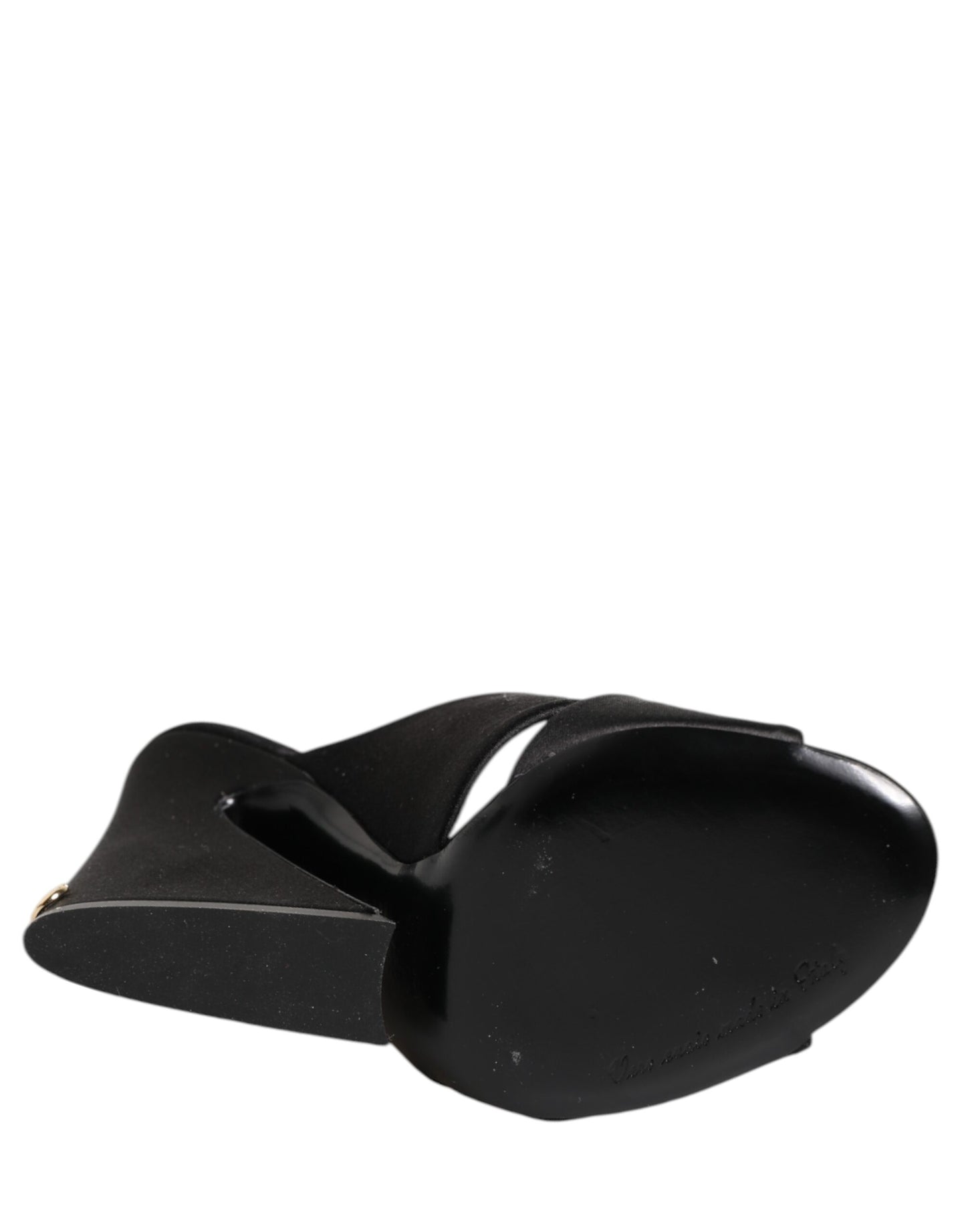 Sandales à talons hauts baroques noires Dolce & Gabbana Keira