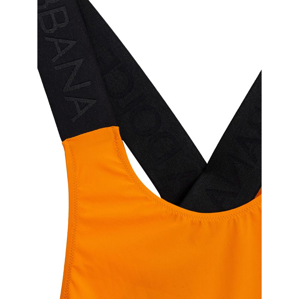 Maillot de bain une pièce en polyester orange Dolce & Gabbana