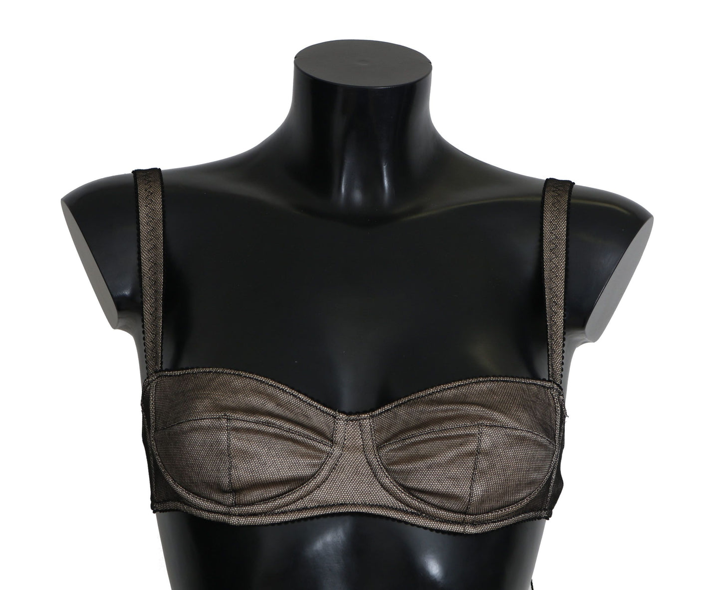 Dolce & Gabbana – Braune, gepolsterte Balconette-BH-Unterwäsche „Regg“