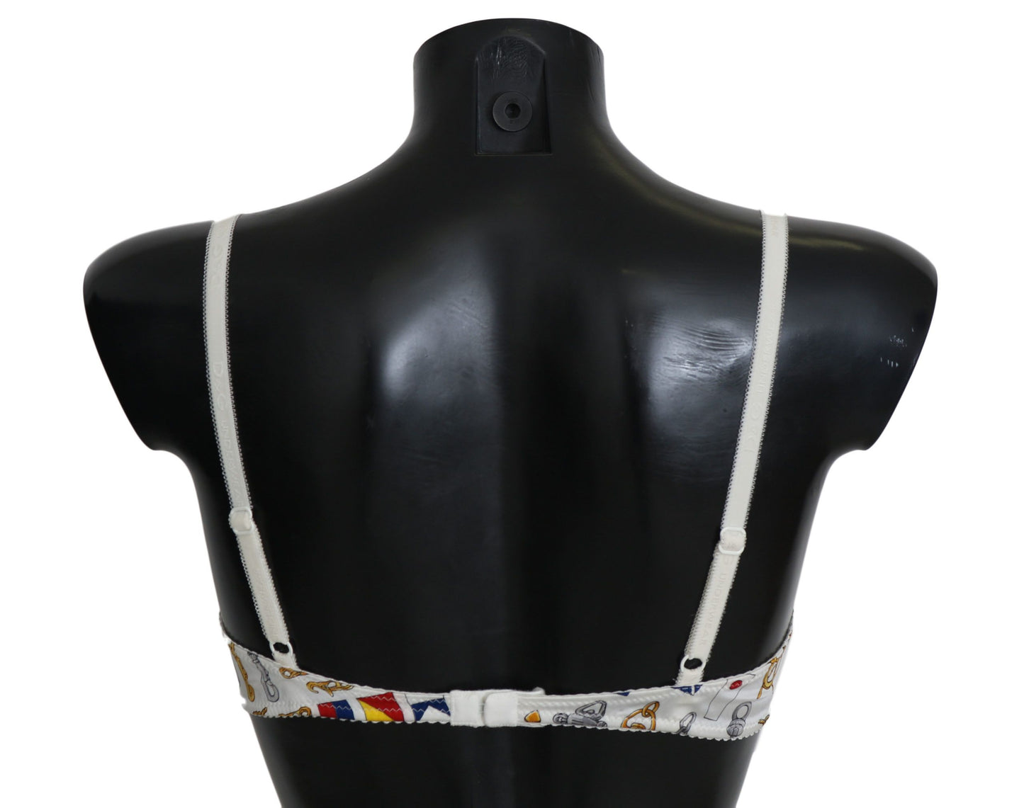 Dolce & Gabbana – Weiße Balconette-Unterhose mit Matrosen-Print