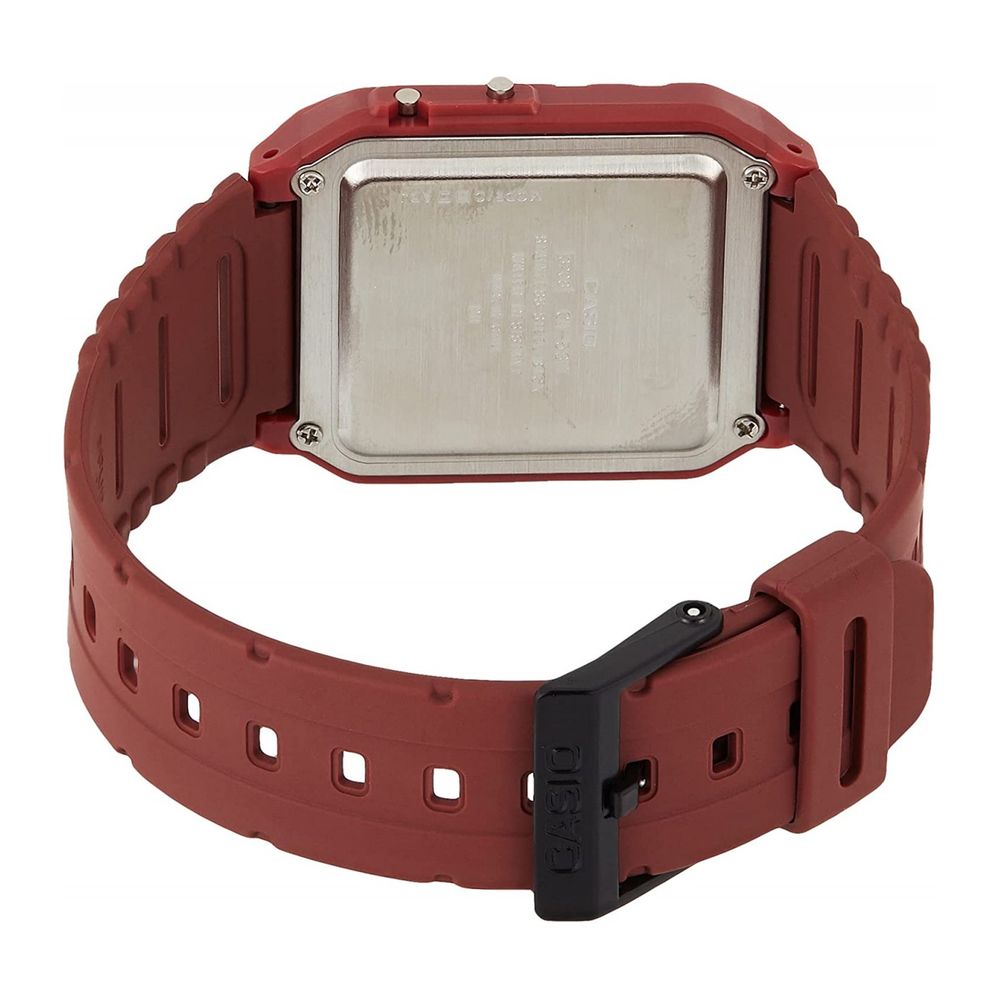 Casio Red Resin Digital Watch