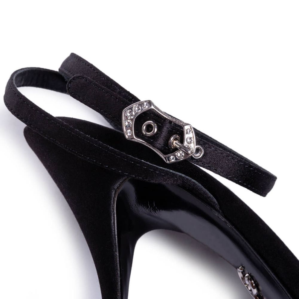 Sandale en cuir de chèvre noir Dolce & Gabbana