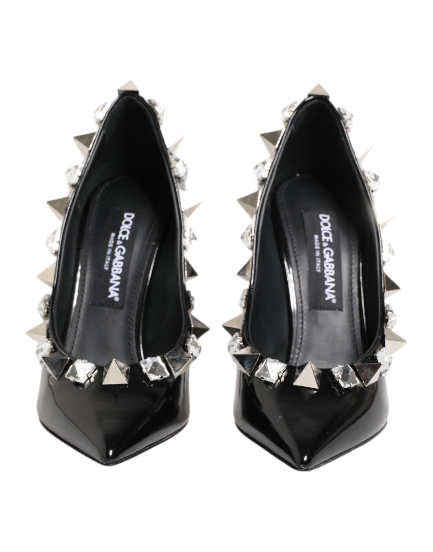 Escarpins à talons aiguilles Dolce & Gabbana à clous et cristaux noirs