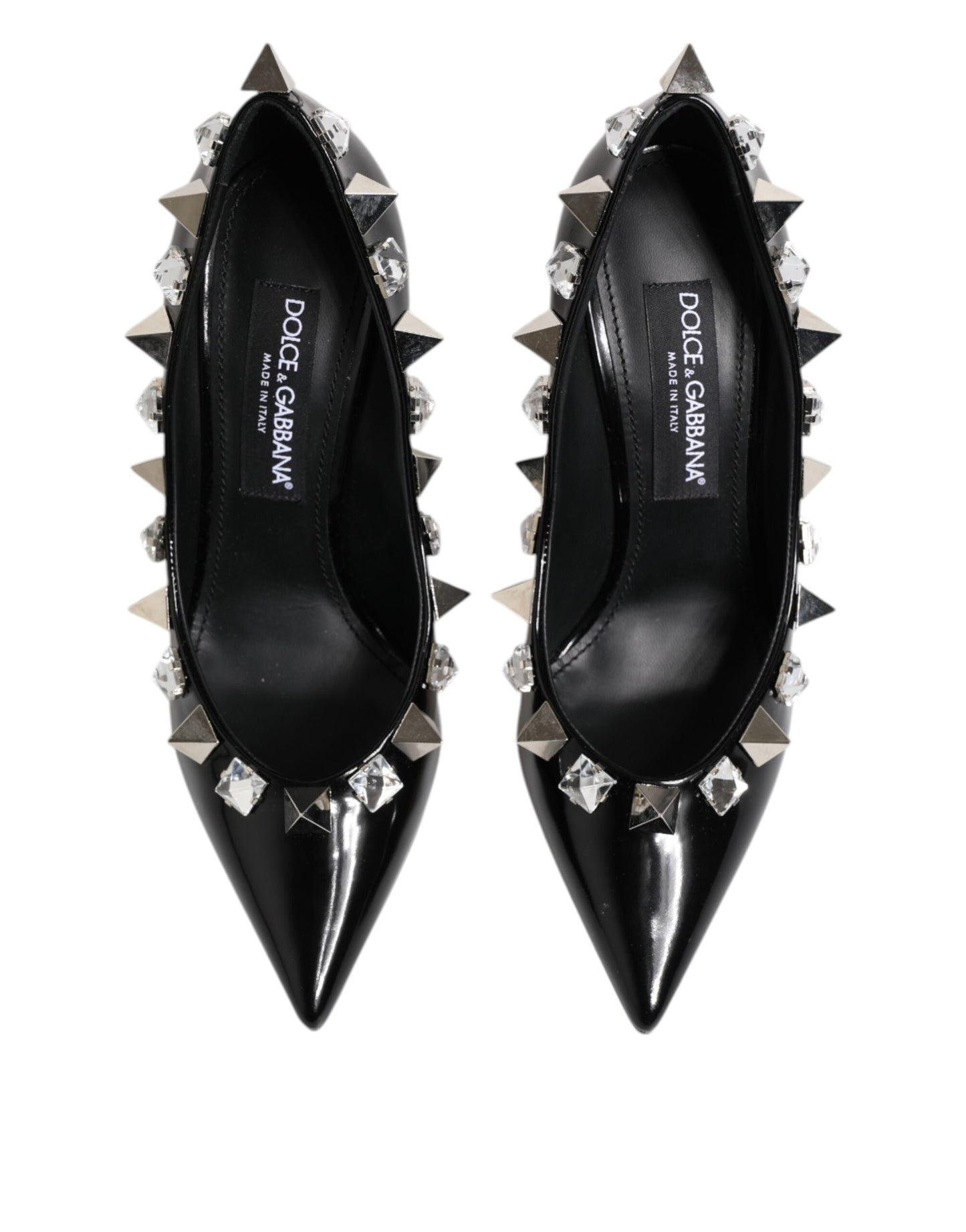 Escarpins à talons aiguilles Dolce & Gabbana à clous et cristaux noirs