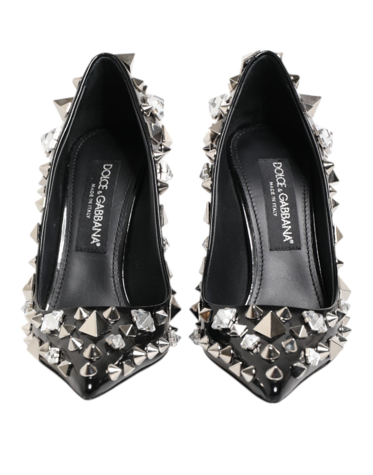 Escarpins à talons aiguilles Dolce & Gabbana à clous et cristaux noirs