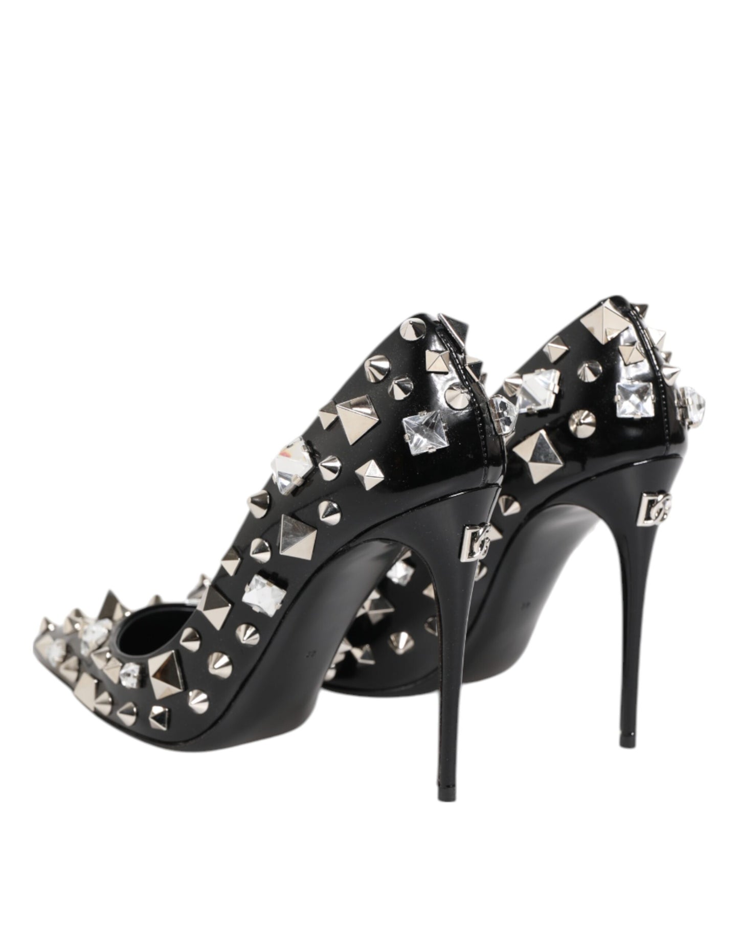 Escarpins à talons aiguilles Dolce & Gabbana à clous et cristaux noirs