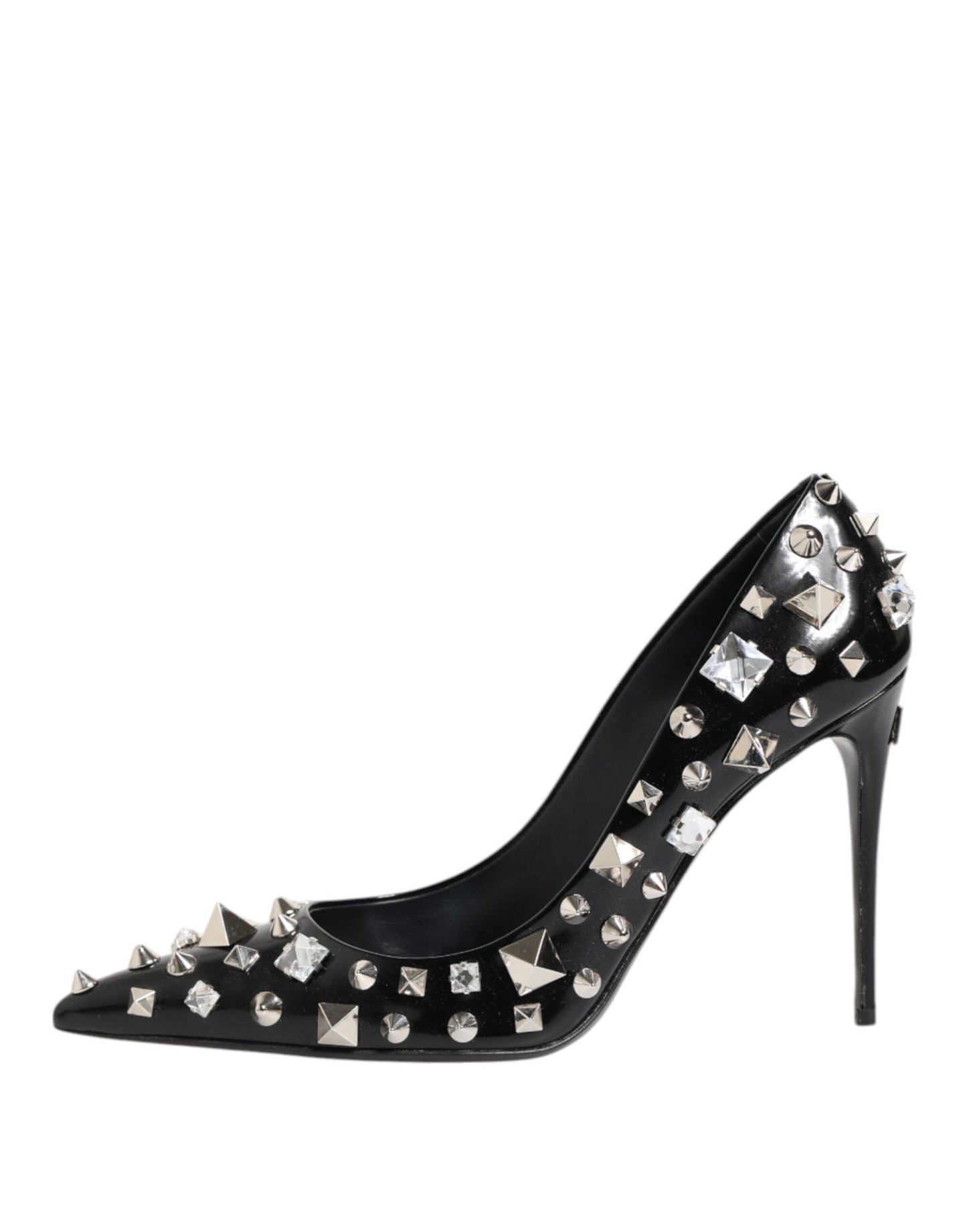 Escarpins à talons aiguilles Dolce & Gabbana à clous et cristaux noirs