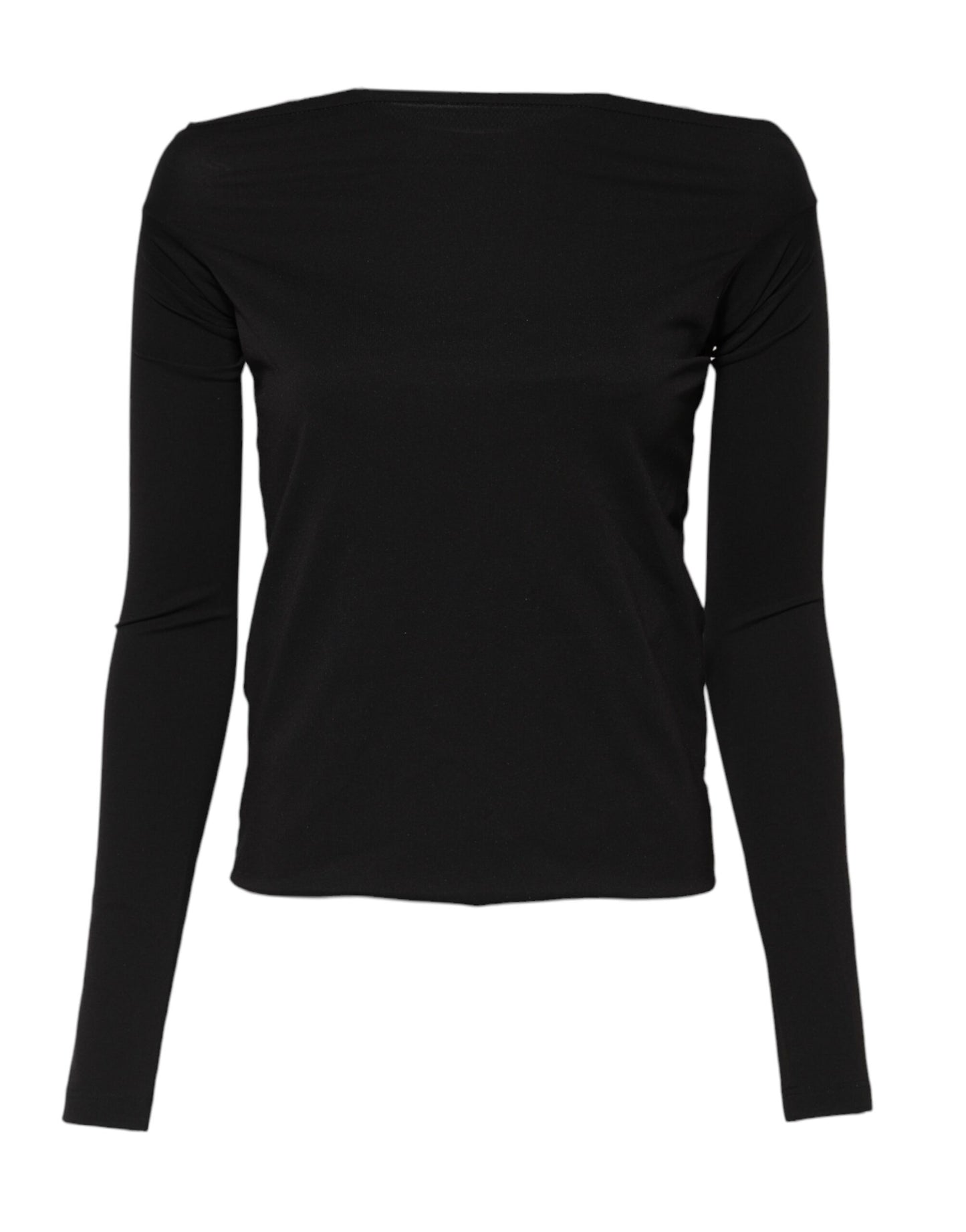 Pull ras du cou en laine noire Dolce & Gabbana