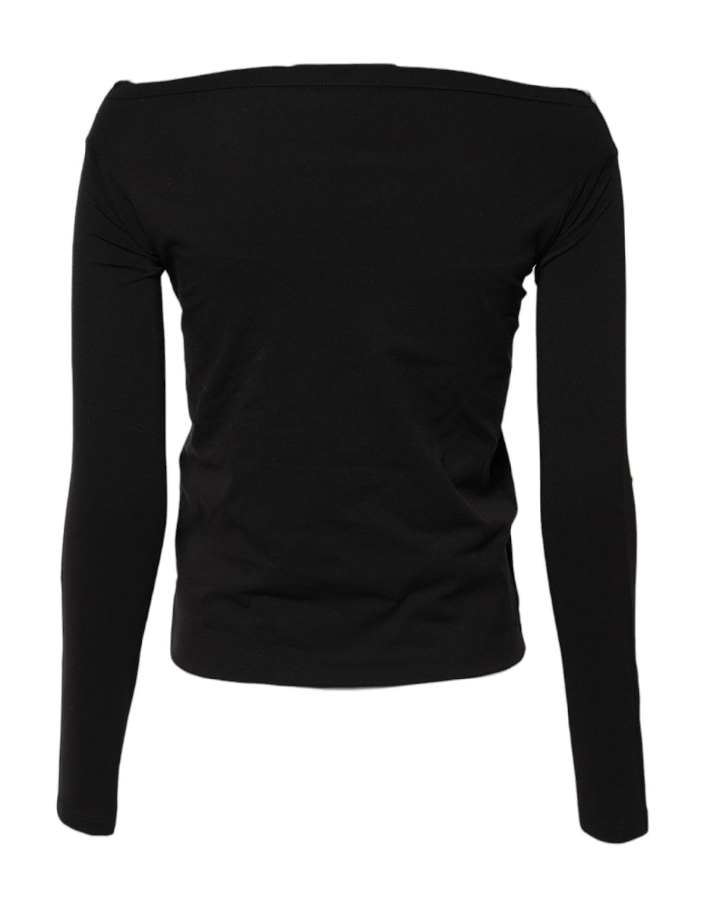 Pull ras du cou en laine noire Dolce & Gabbana