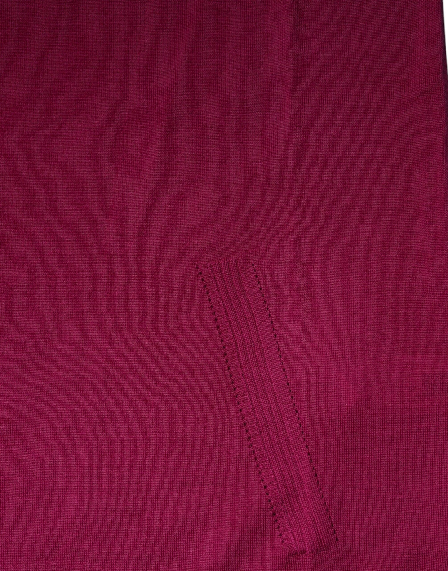 Pull col roulé à manches longues en laine fuchsia Dolce & Gabbana
