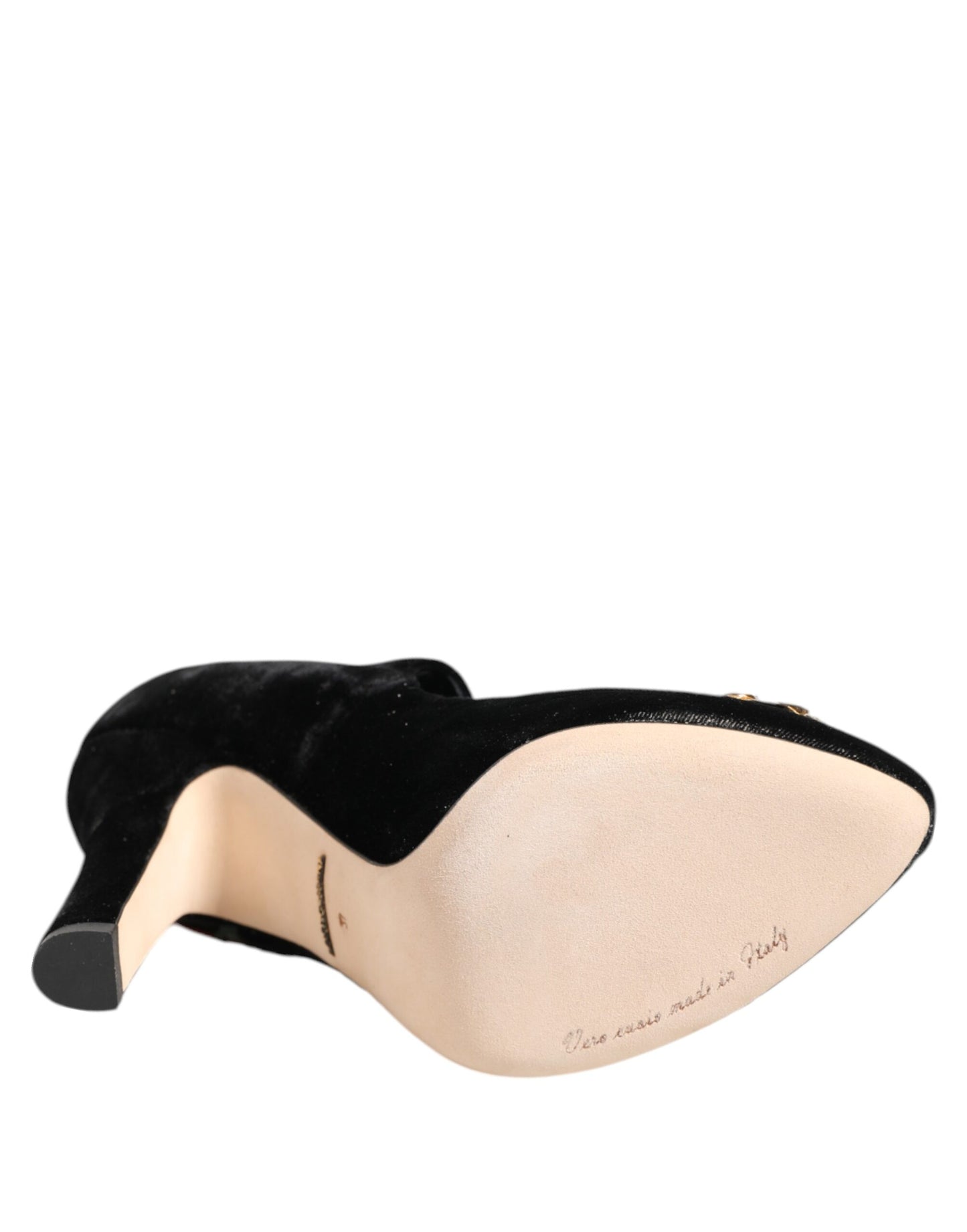 Chaussures Mary Jane Dolce & Gabbana à broche en cristal et roses noires