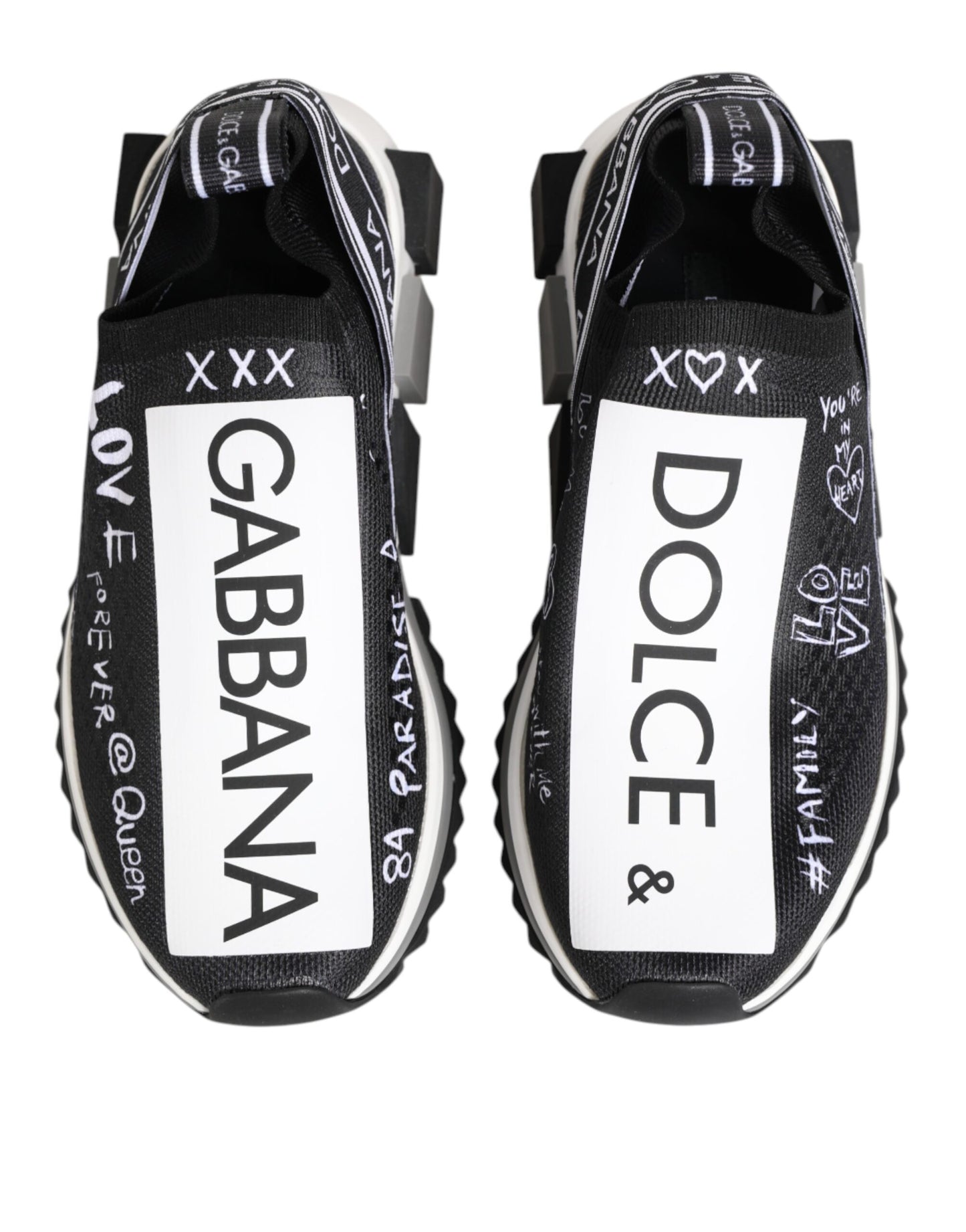 Baskets basses Dolce & Gabbana Sorrento noires et blanches