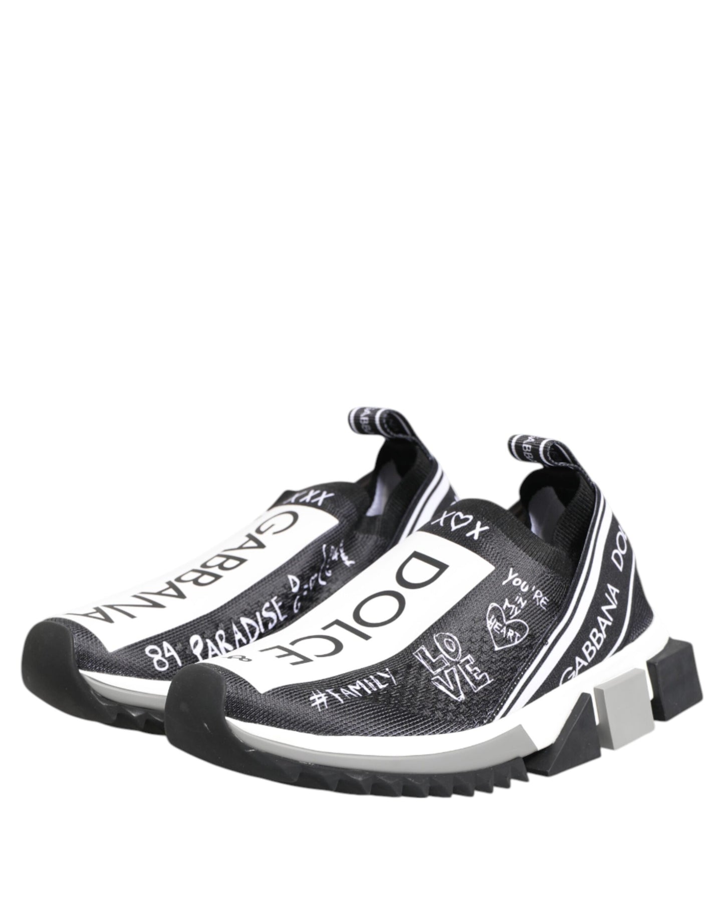 Baskets basses Dolce & Gabbana Sorrento noires et blanches