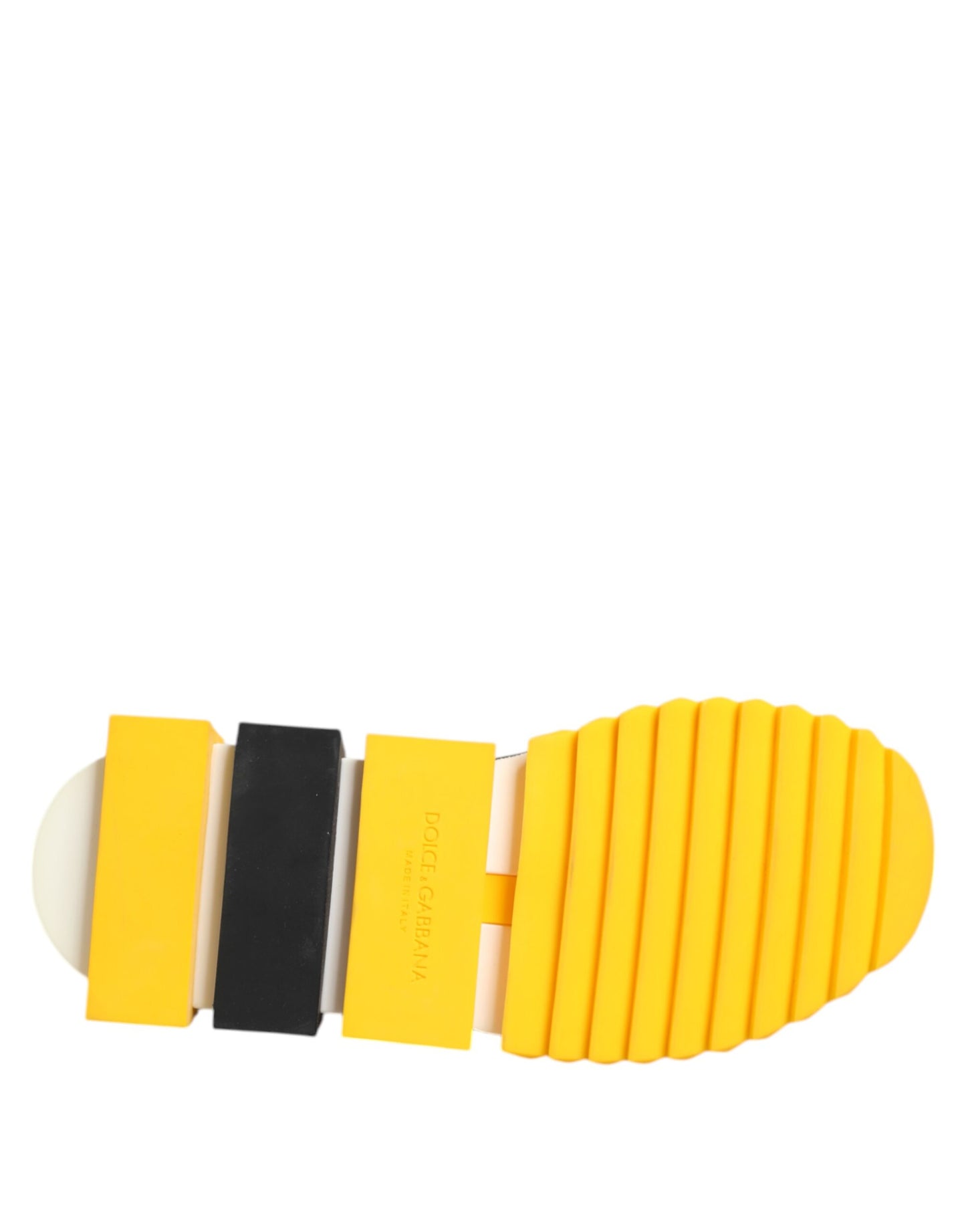 Baskets chaussettes Dolce & Gabbana Sorrento jaunes et noires