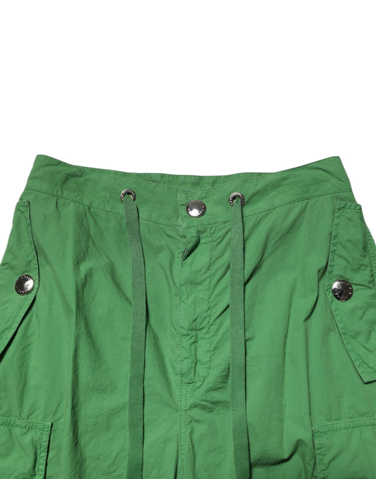 Pantalon cargo taille haute en coton vert Dolce & Gabbana