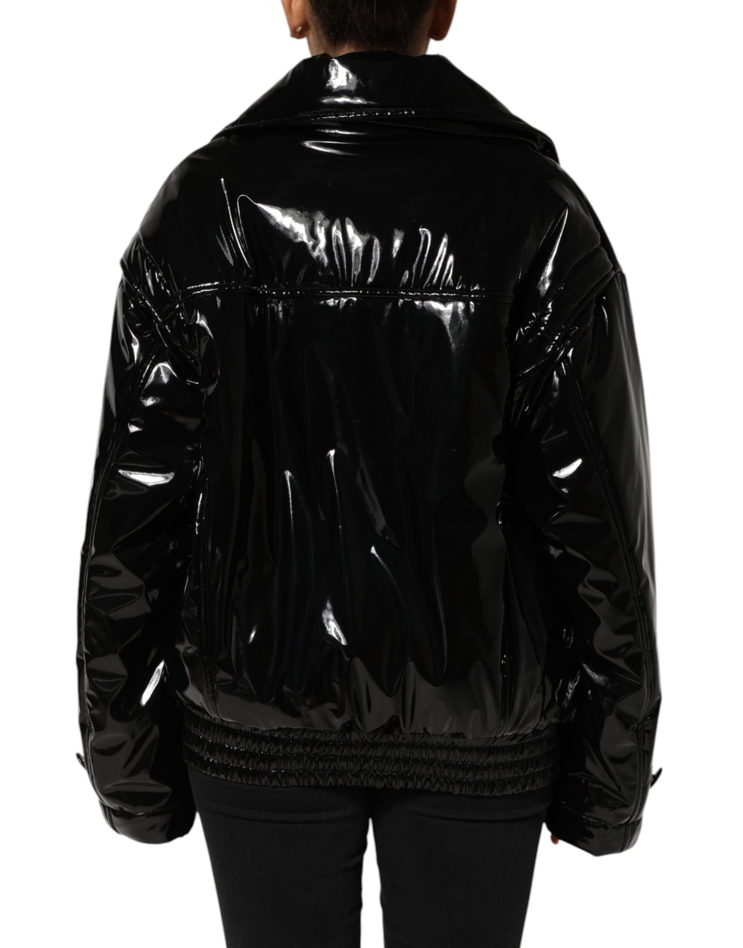 Dolce & Gabbana - Doudoune matelassée noire en polyester