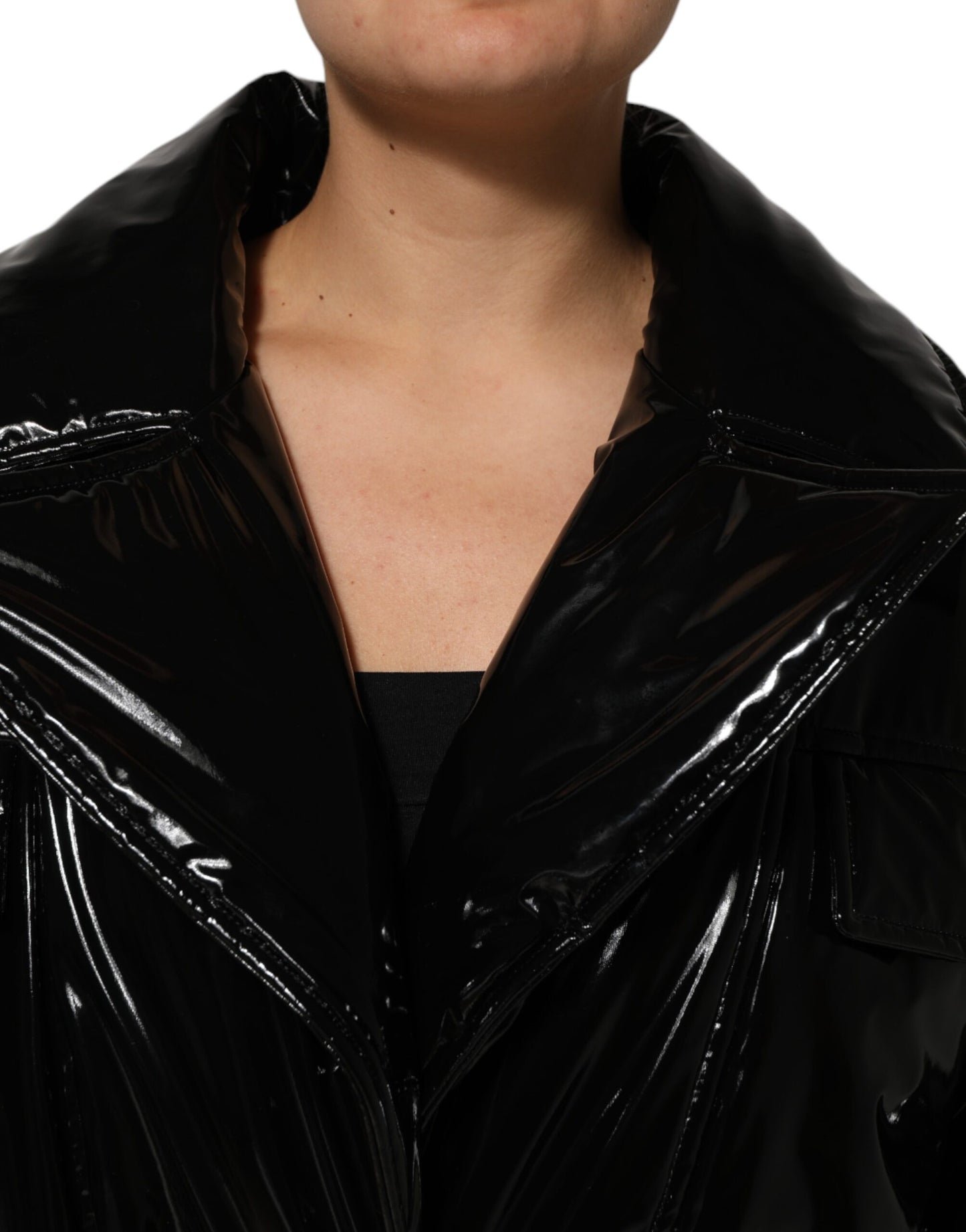 Dolce & Gabbana - Doudoune matelassée noire en polyester