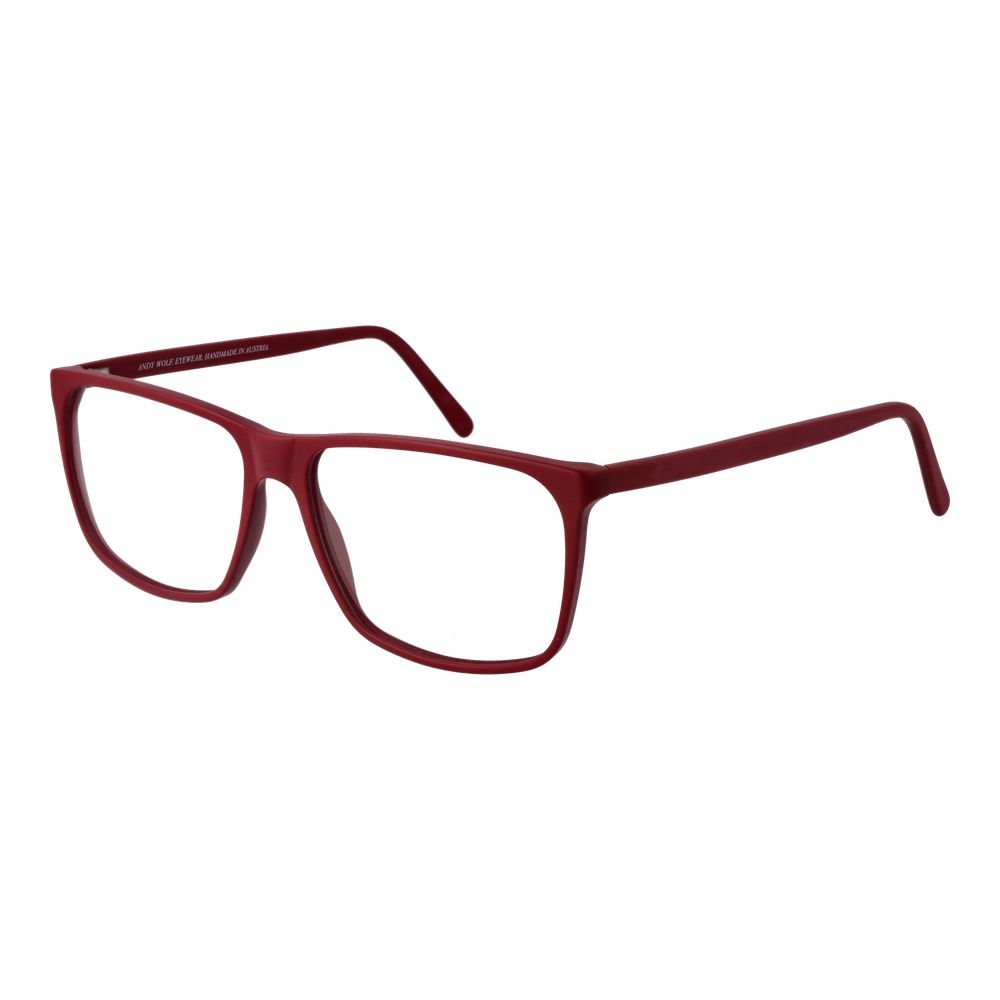 Montures optiques unisexes rouges Andy Wolf