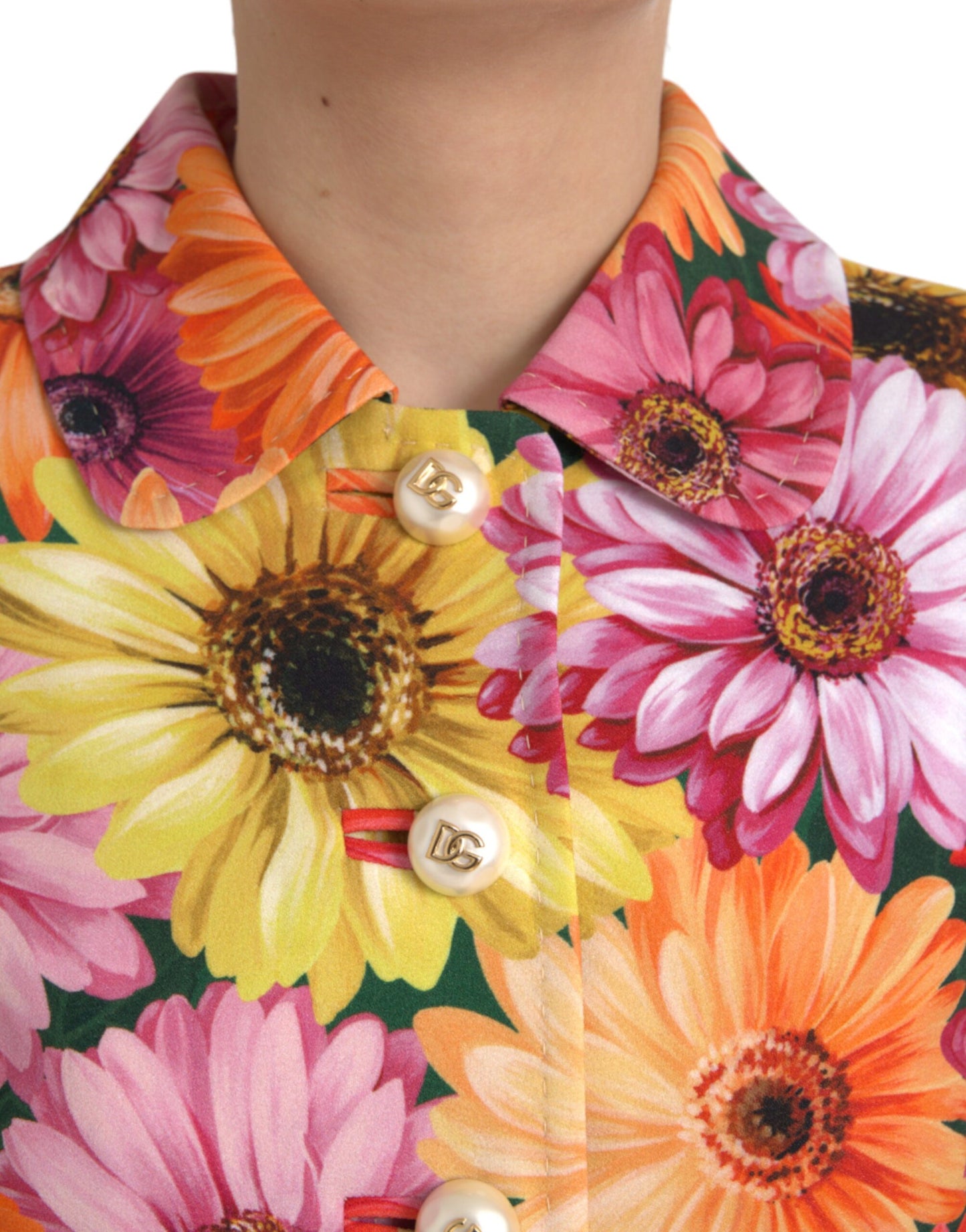 Veste fantaisie florale à imprimé marguerites multicolore Dolce & Gabbana
