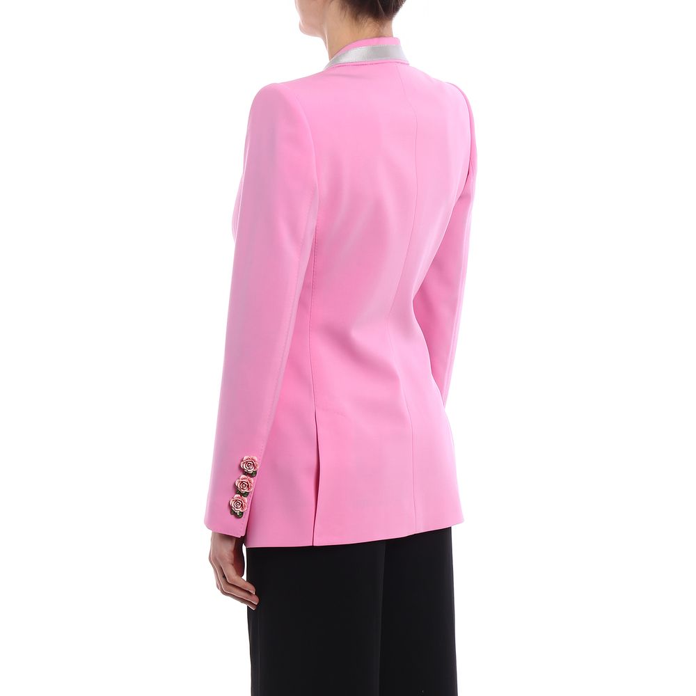 Vestes et manteaux en laine rose Dolce & Gabbana