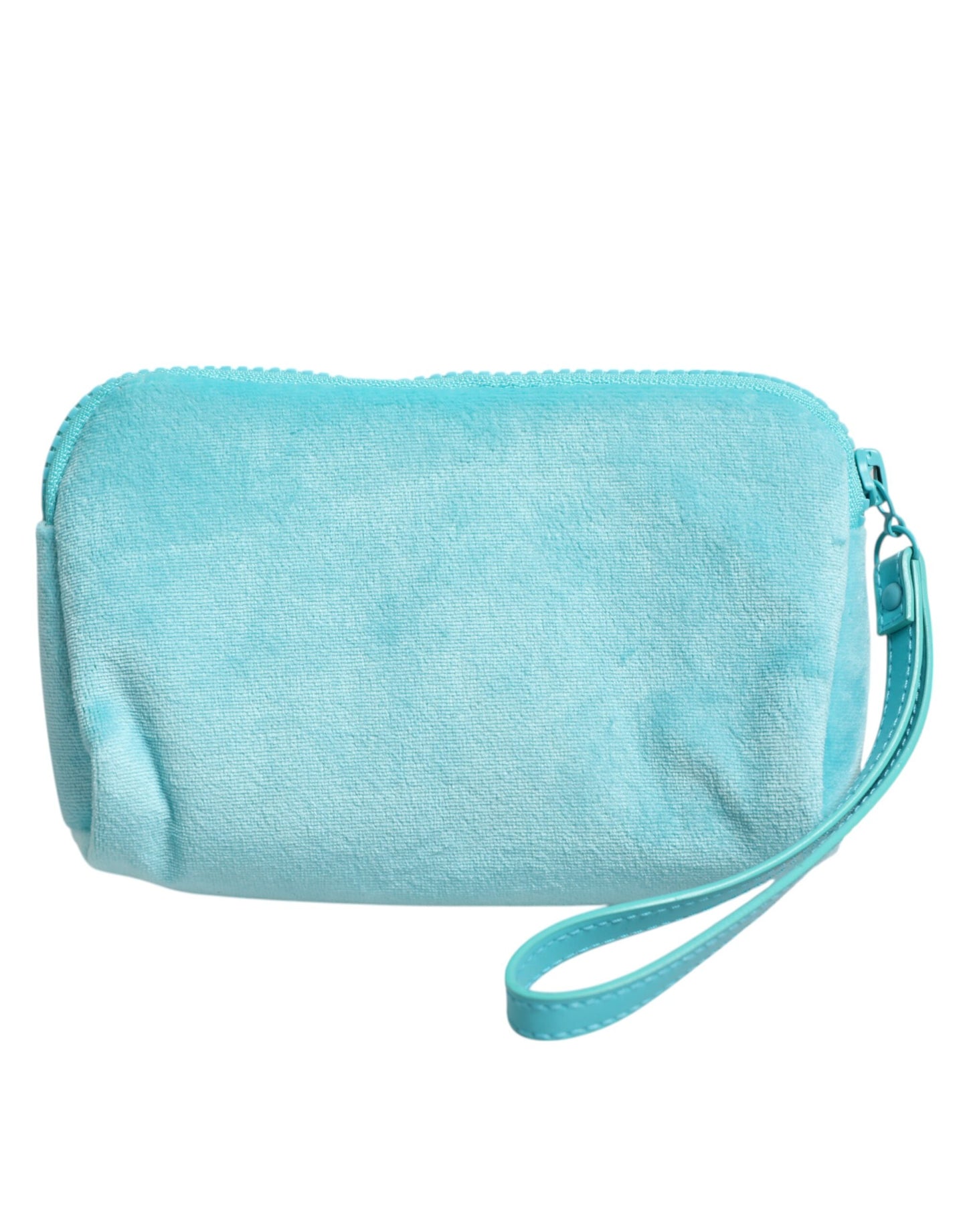 Pochette porte-lunettes de soleil Dolce & Gabbana bleu clair avec logo uni