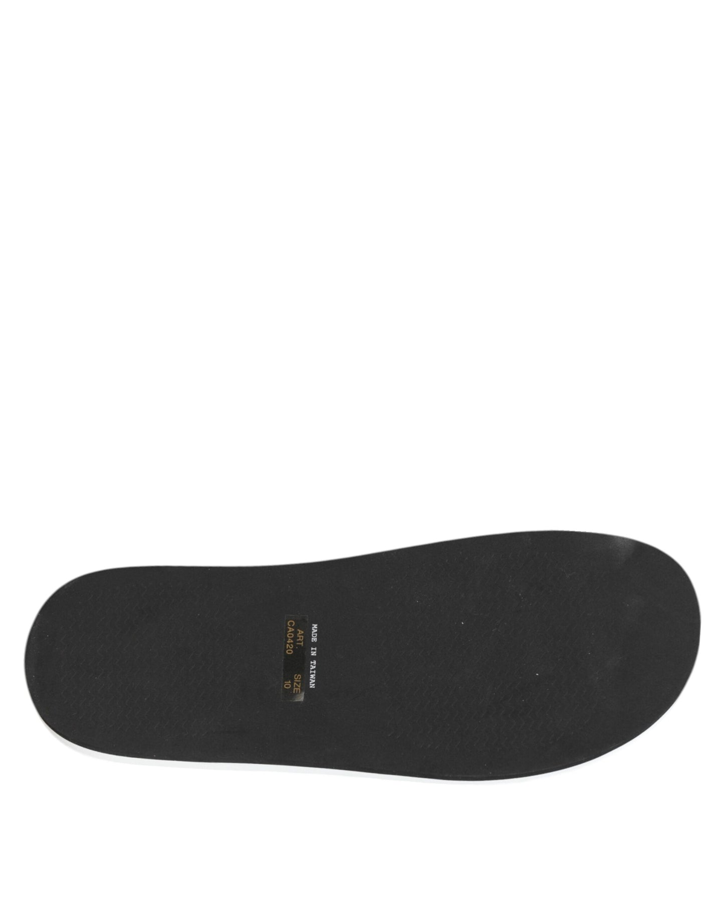 Chaussures plates de plage Dolce & Gabbana à logo noir et blanc