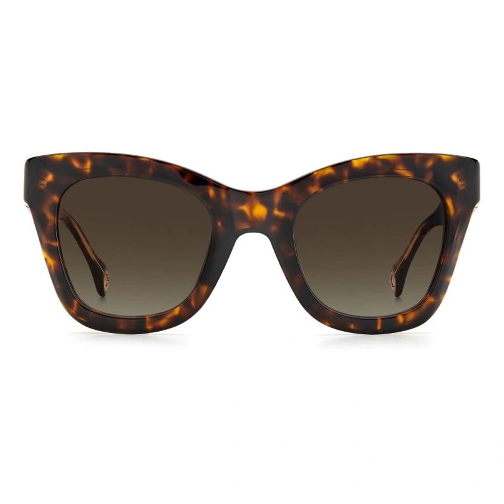 Lunettes de soleil Carolina Herrera en acétate marron