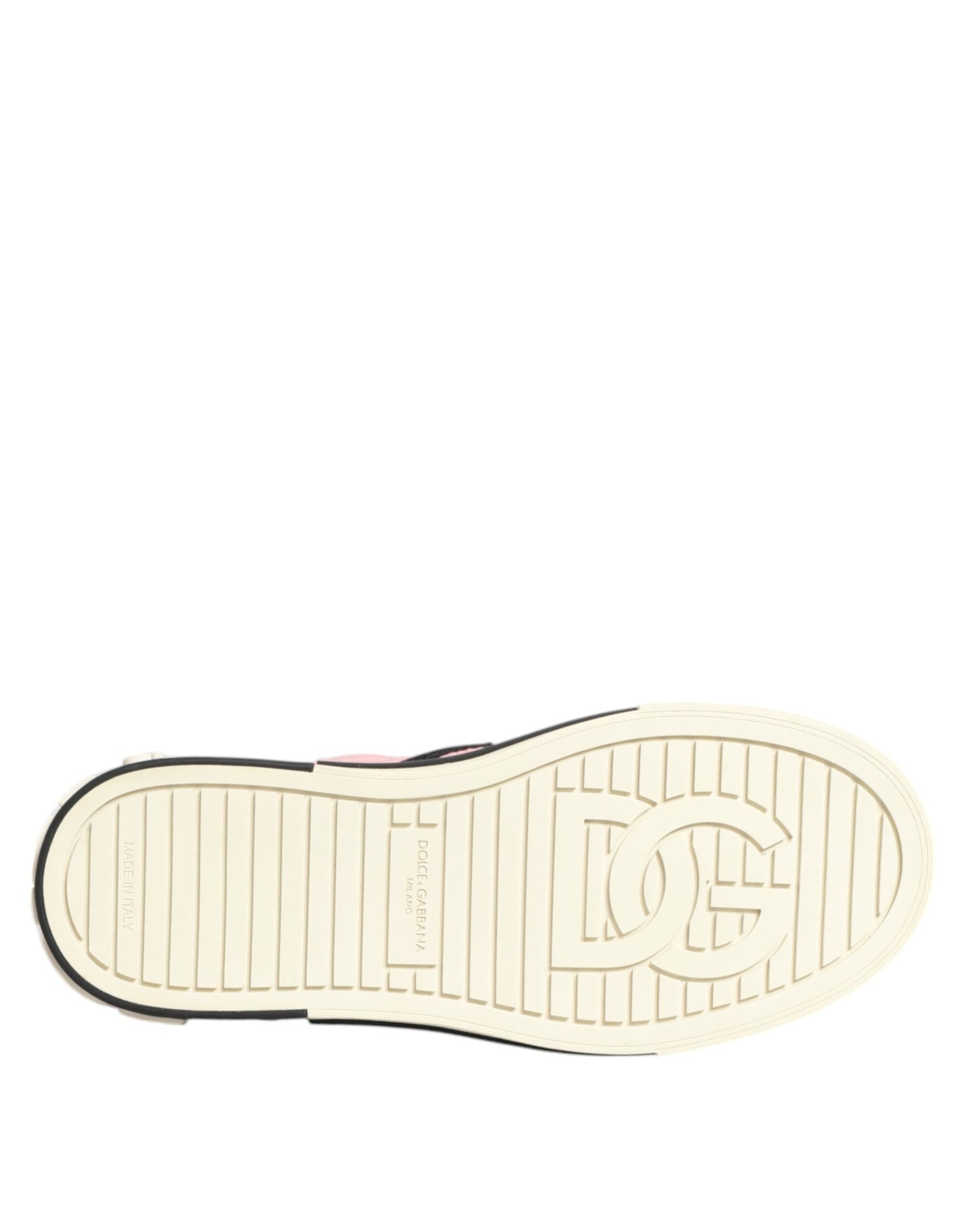 Baskets à enfiler en nylon matelassé rose Dolce & Gabbana