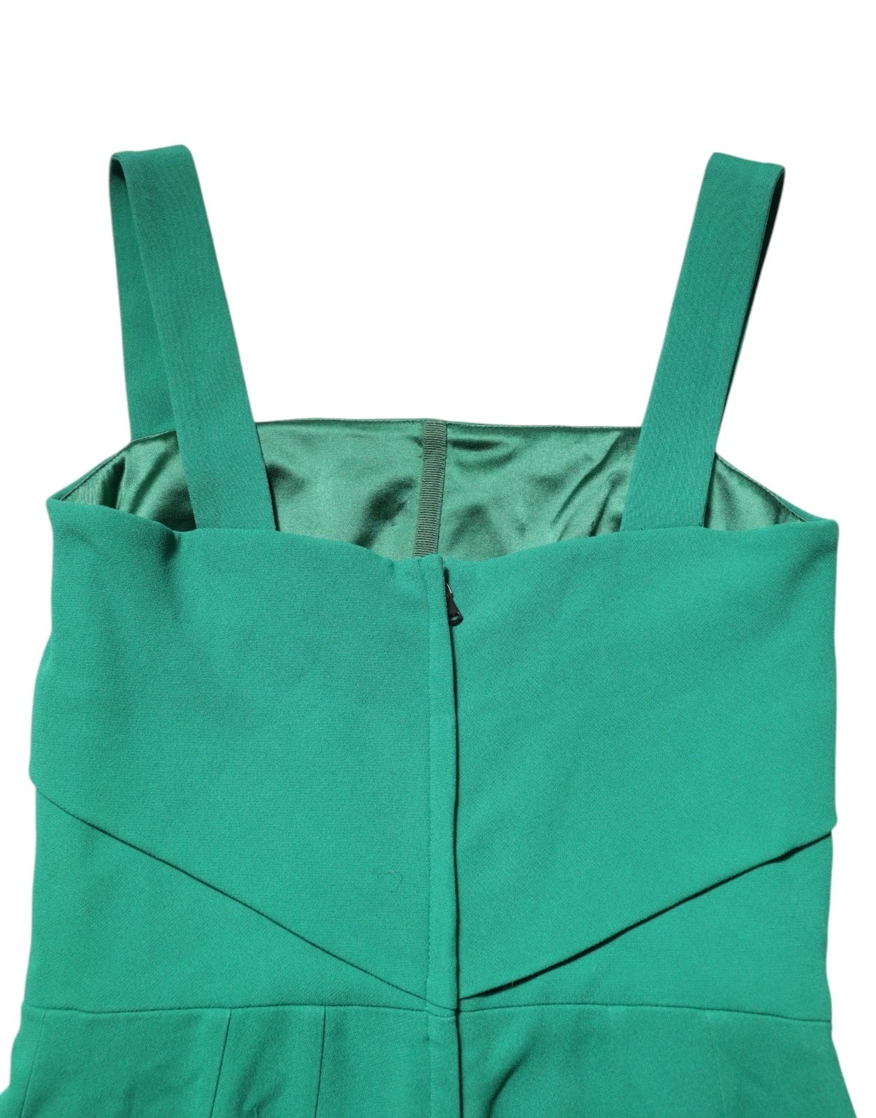 Robe moulante sans manches en rayonne vert foncé Dolce & Gabbana