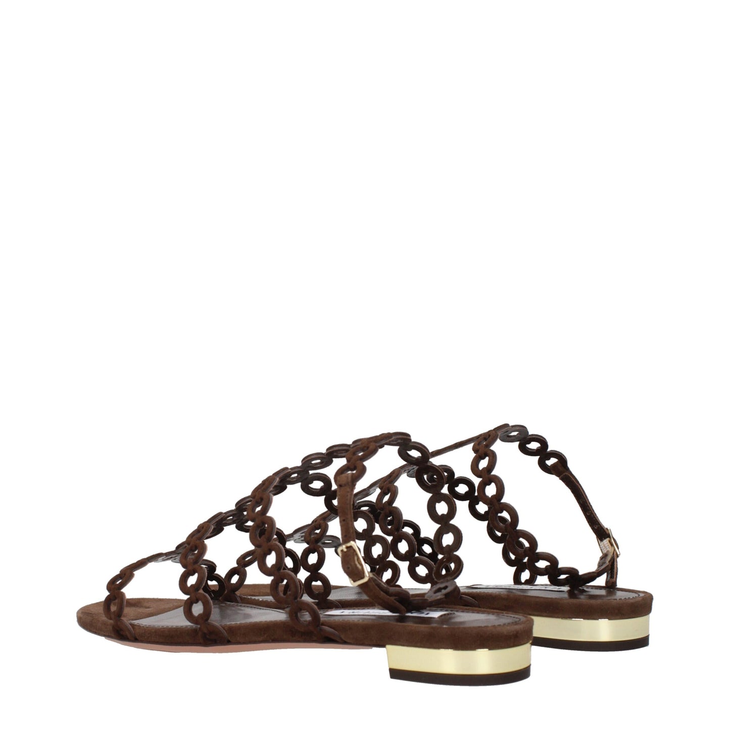 Aquazzura Brown Leather Sandals