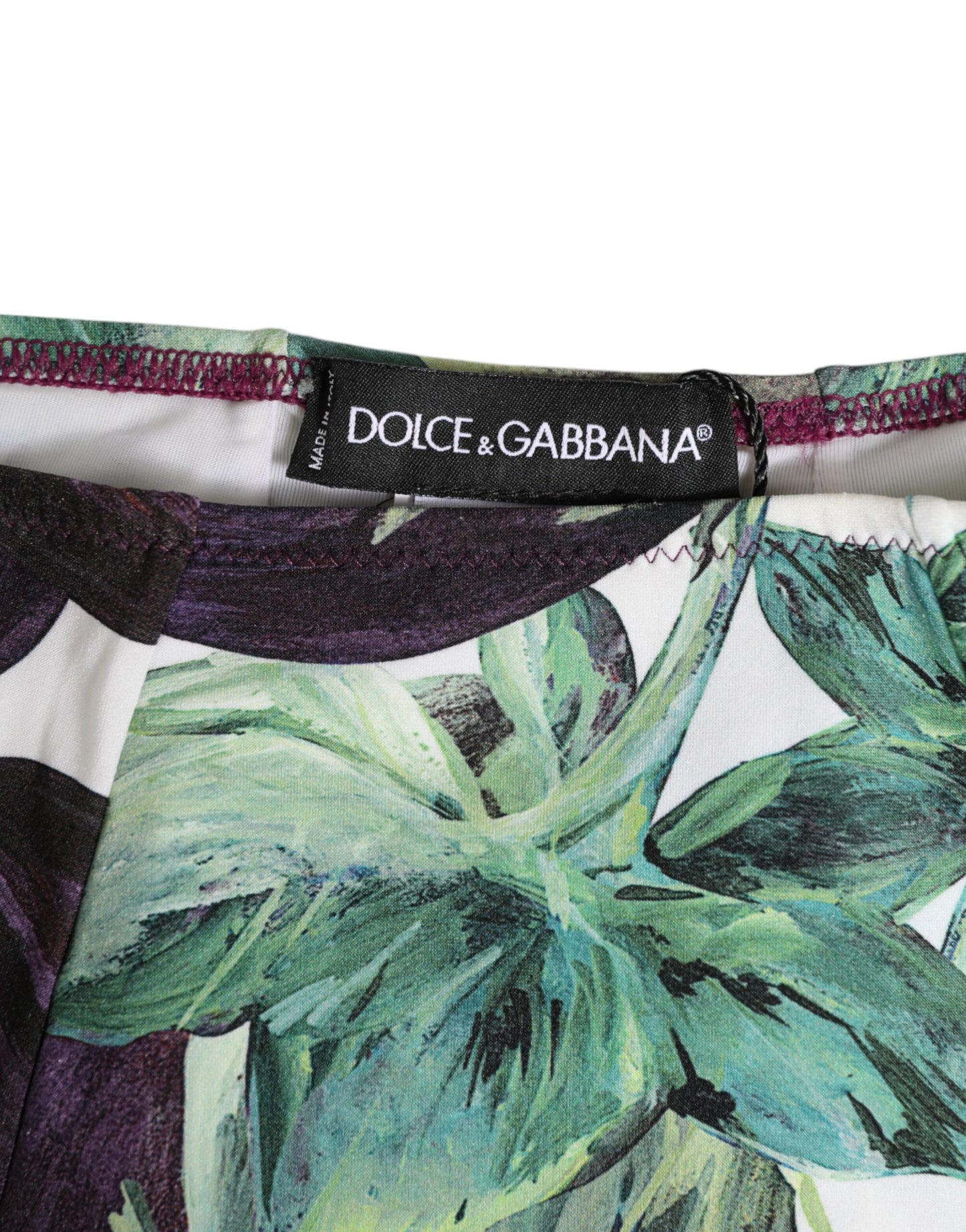 Culotte taille haute à imprimé aubergine Dolce & Gabbana