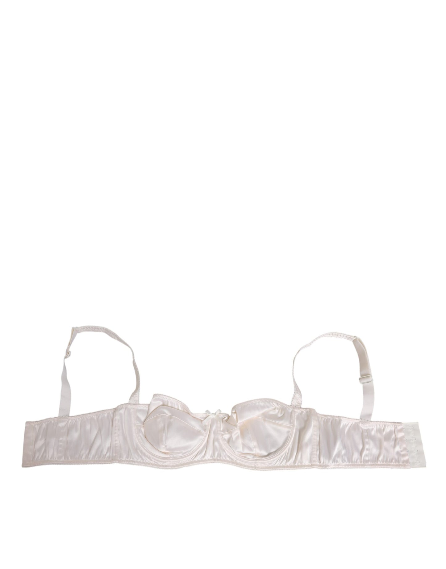 Dolce & Gabbana Balconnet-Dessous-BH in Weiß aus Seidensatin
